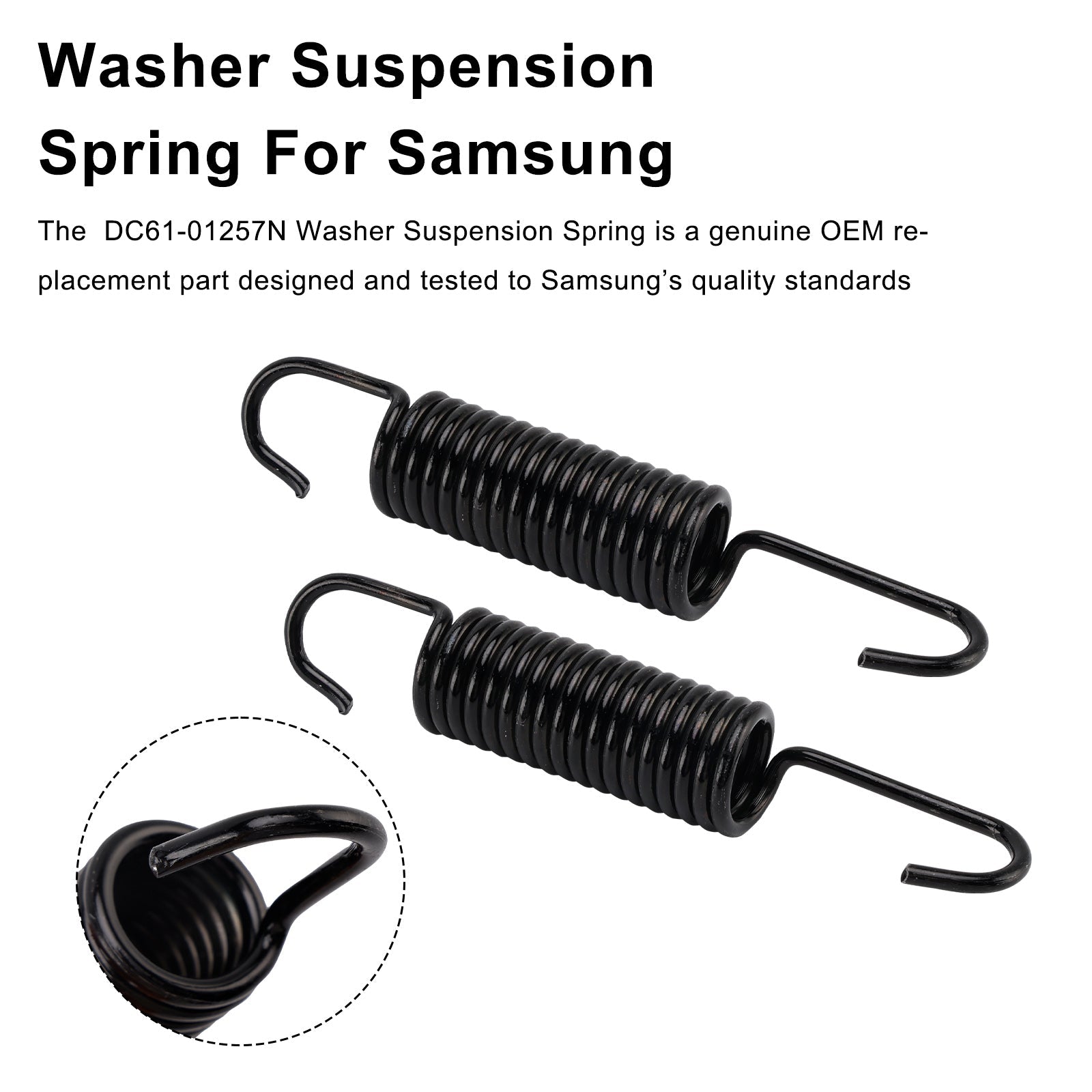 Resorte de suspensión de arandela de 2 piezas DC61-01257N para Samsung reemplaza 592-49396 592-49474