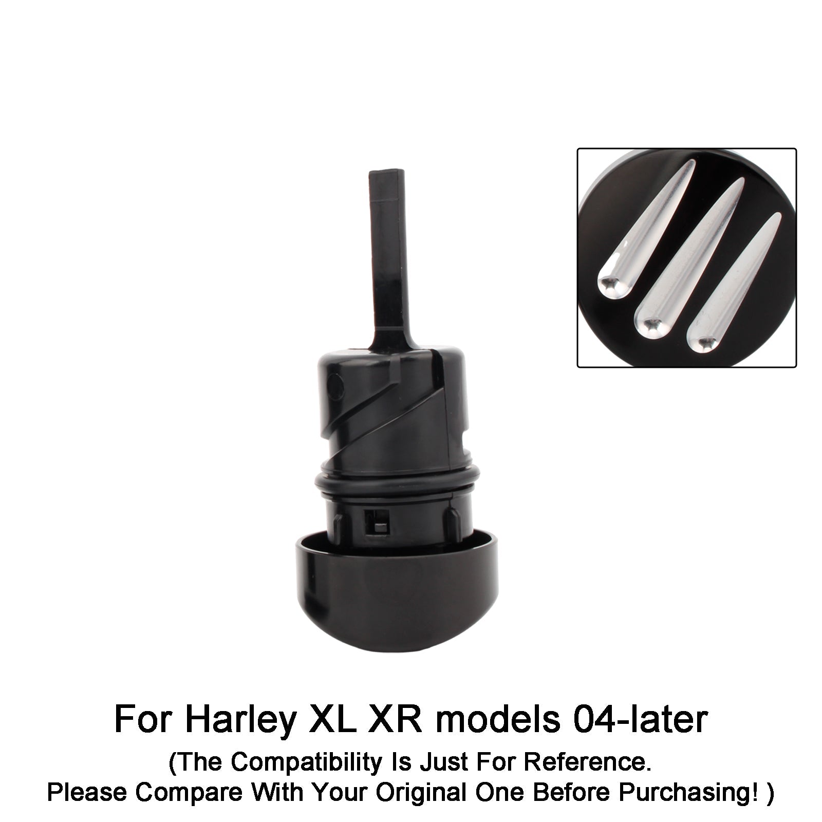 Tapa del tanque de calibre de aceite, para Sportster XL883 XL1200 2004 - 2016