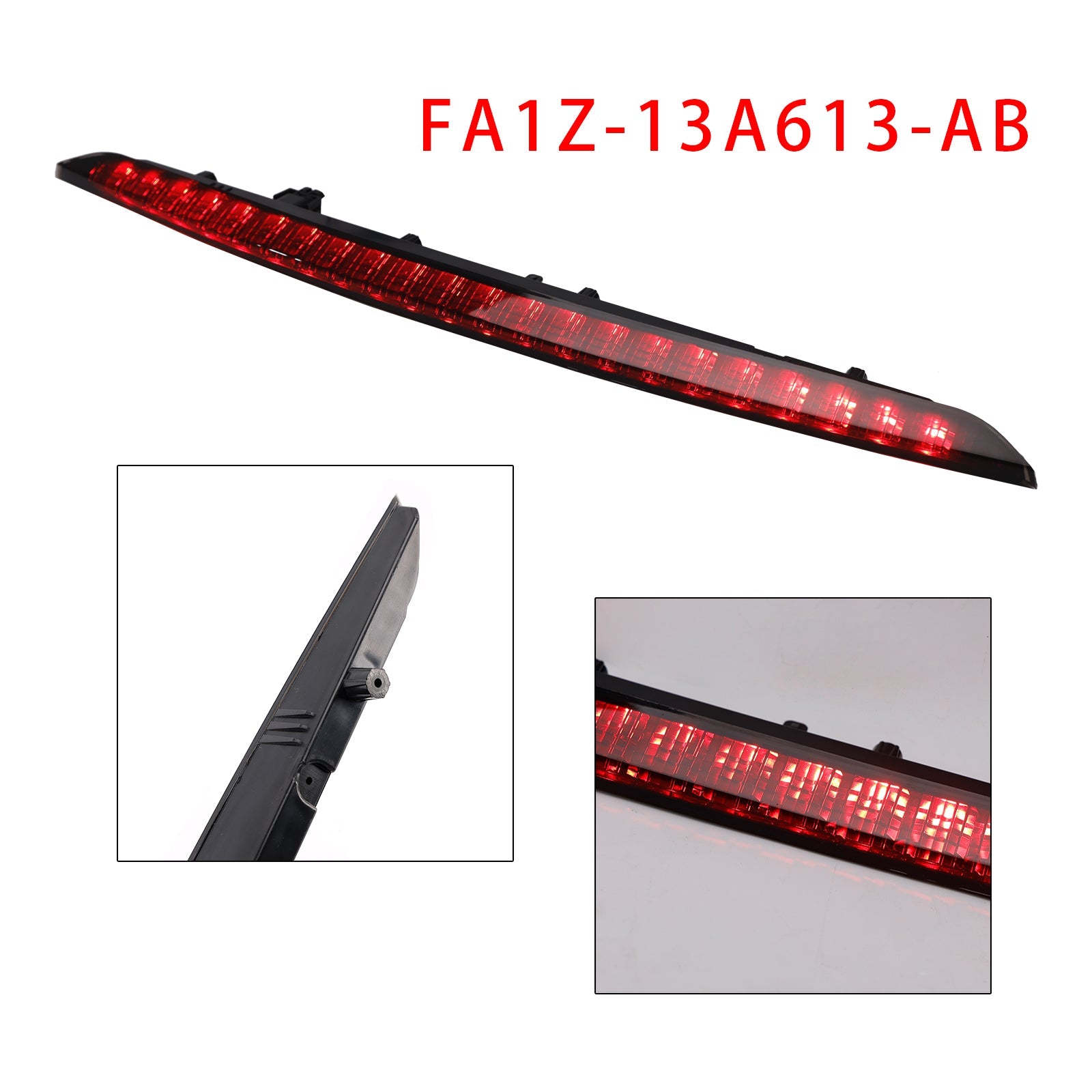 Wychowane tylne światło stopu dla Lincoln MKX 2016-2018 FA1Z-13A613-AB, czarny obiektyw