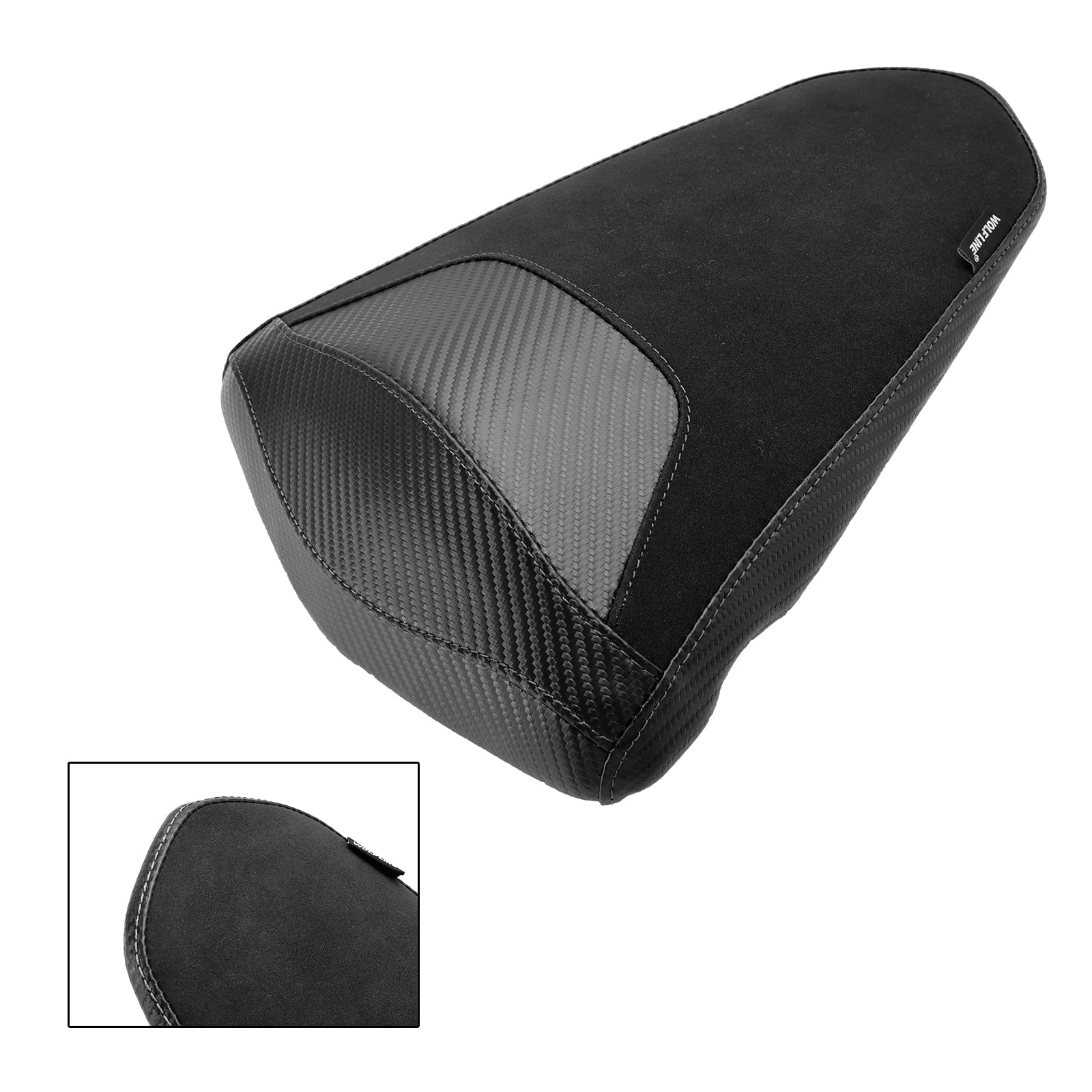 Poliuretano azul-plano de poliuretano Pasajero del pasajero para Yamaha MT-03 YZF-R3 2015-2023