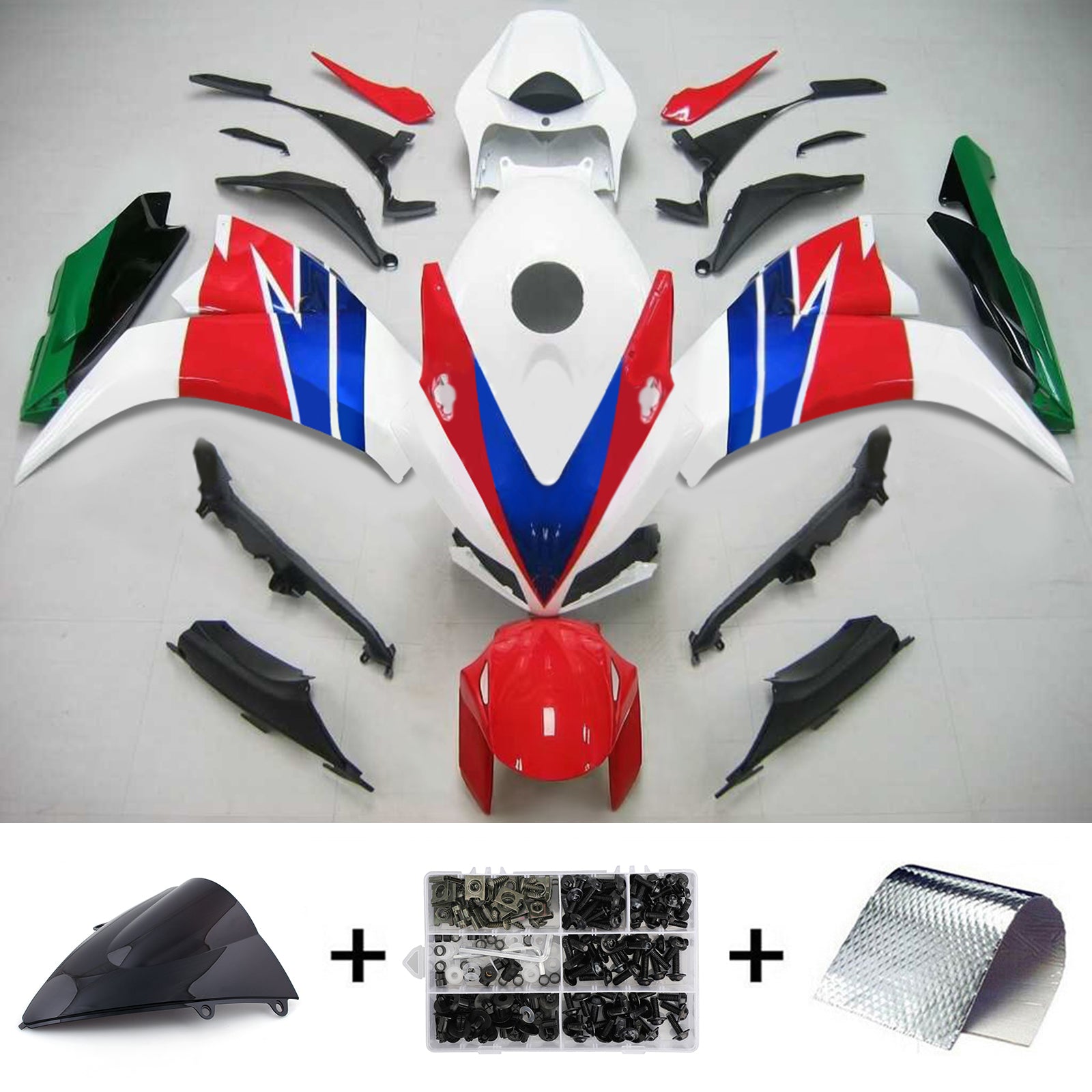 Kit de carenagem de injeção de plástico ABS pour Honda CBR1000RR 2012-2016