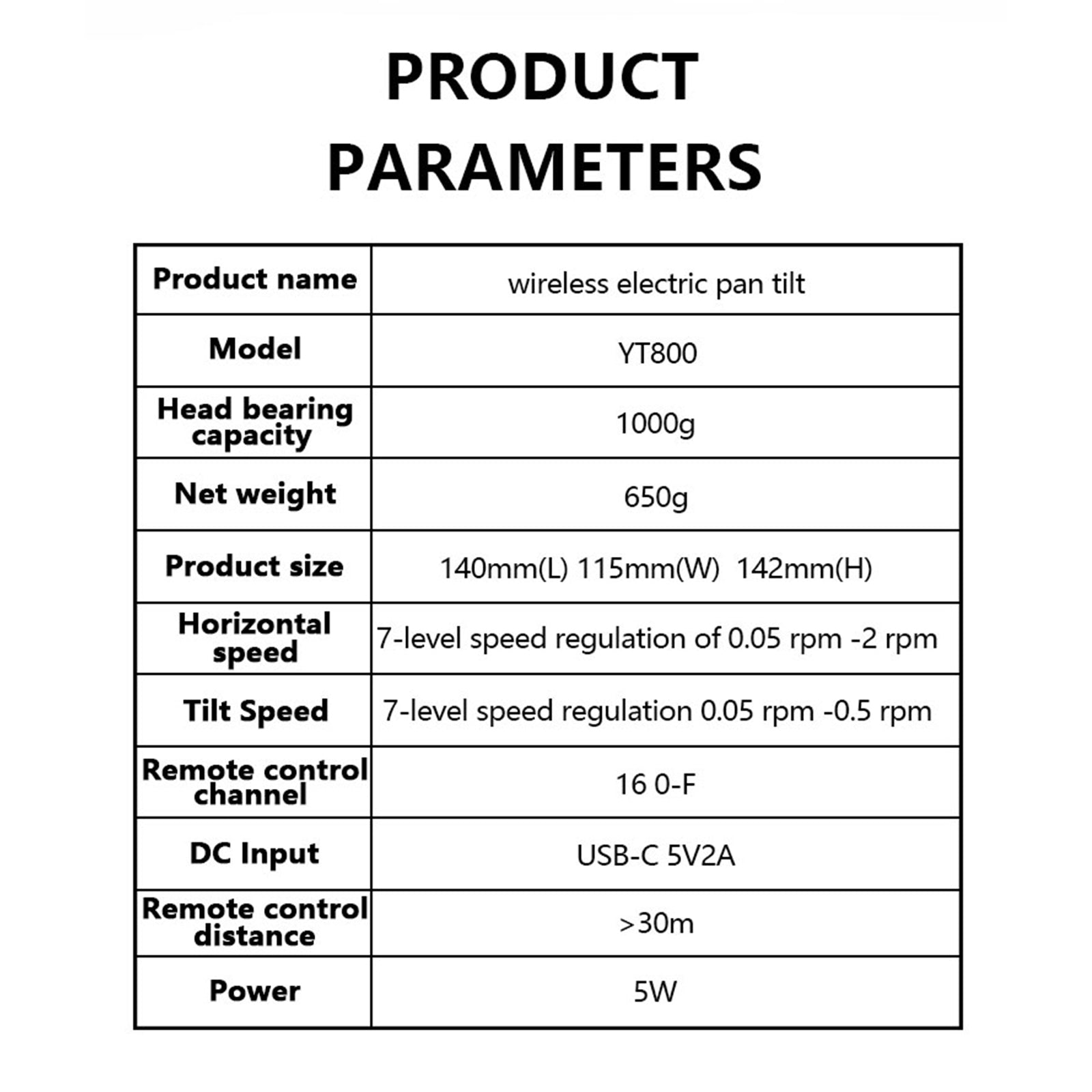 YT-800 Stabilizator Električne platforme za oblak kamere s 360 stopinj vrtine termično slikanje