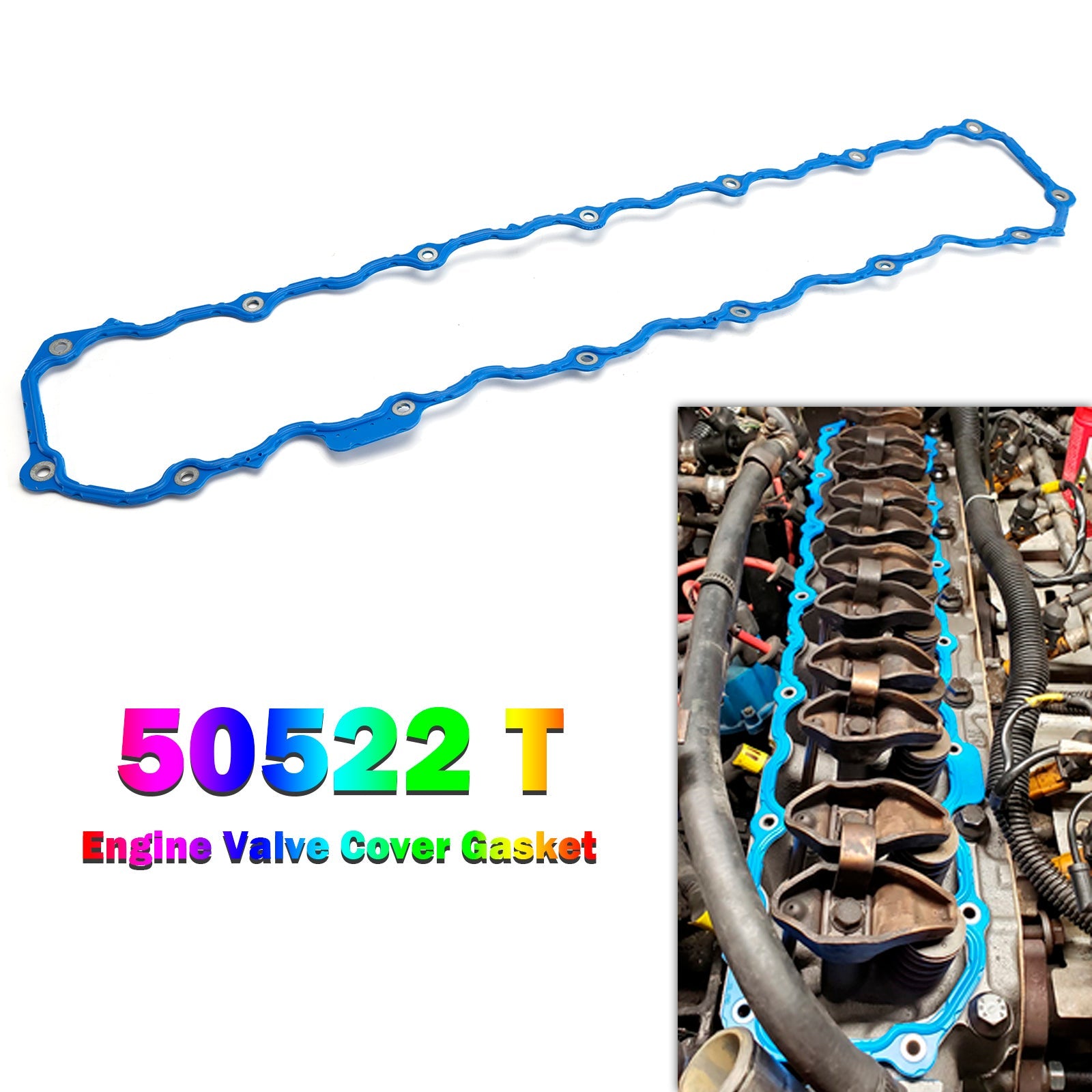 Moottorin keinukannen tiiviste 50522 T Jeep Cherokee, Wagoneer ja Wrangler