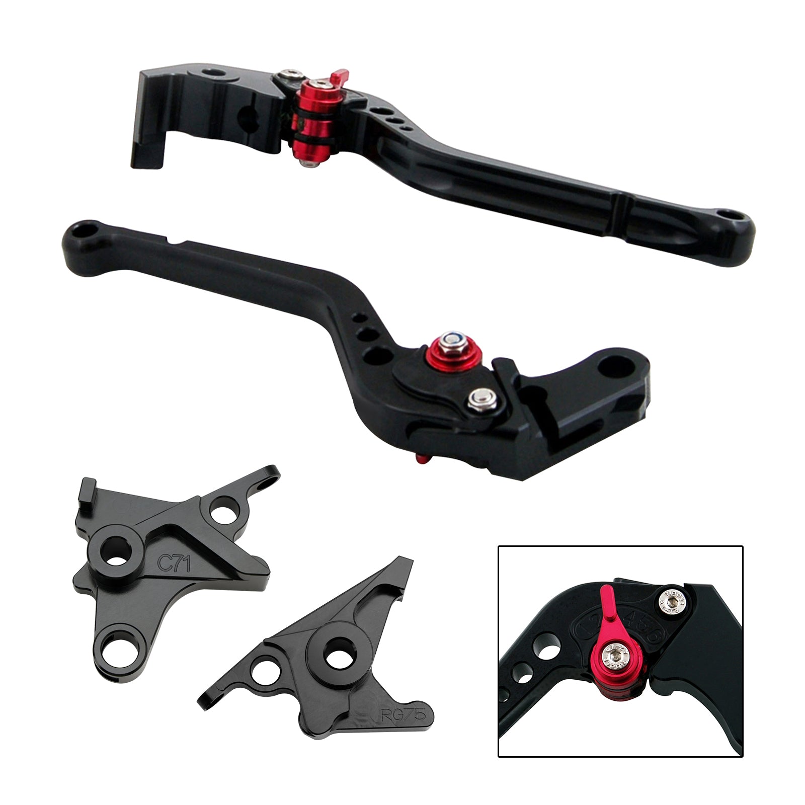 Levier de frein et d'embrayage long pour BMW R NINE T / PURE / RACER 2017-2023