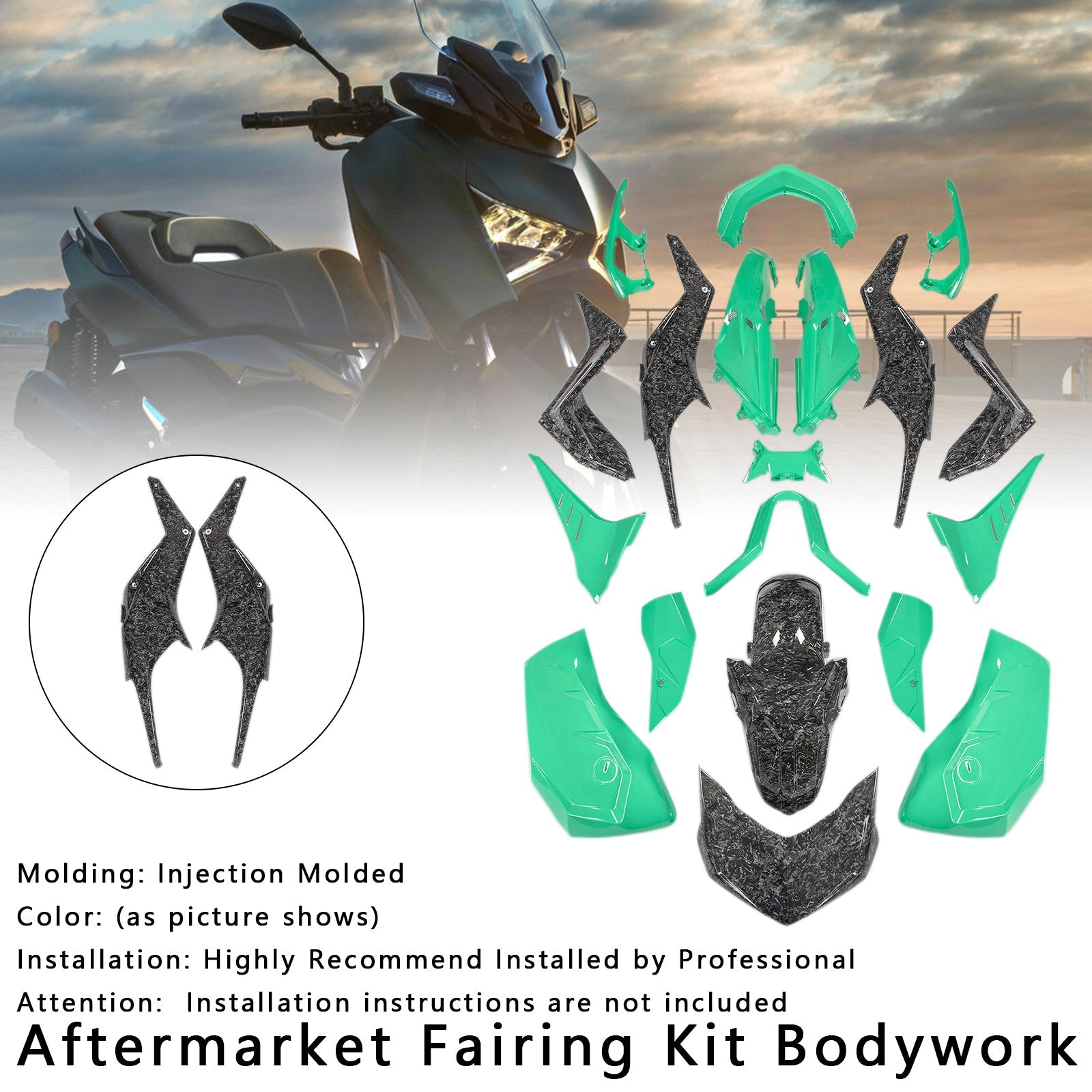 Kitting and Bodywork Kit inyectado para Yamaha X-Max 300 XMAX 2023-2024