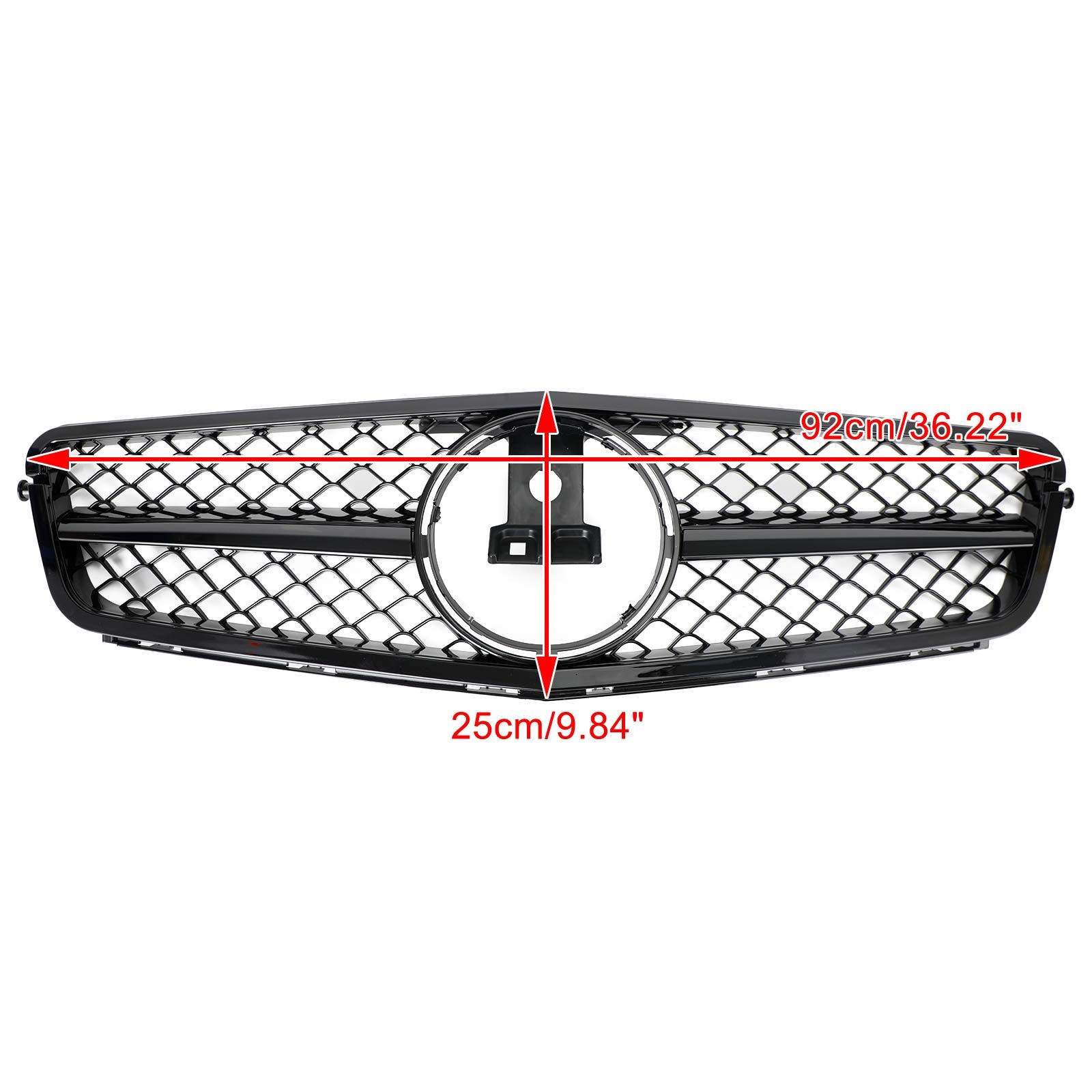 Front Bumper Grille Grill Pour C-Class Benz W204 C300 C350 2008-2014 w/LED