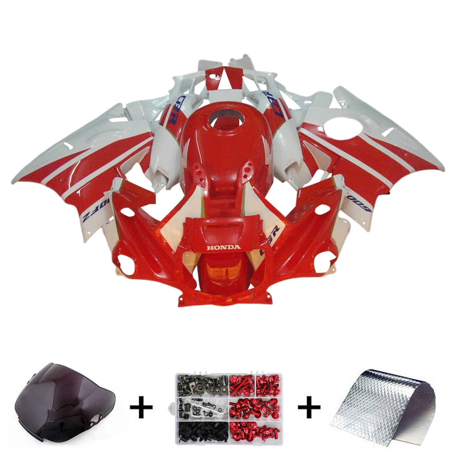 1991-1994 Honda CBR600 F2 injectiekuipset ABS kunststof carrosserie