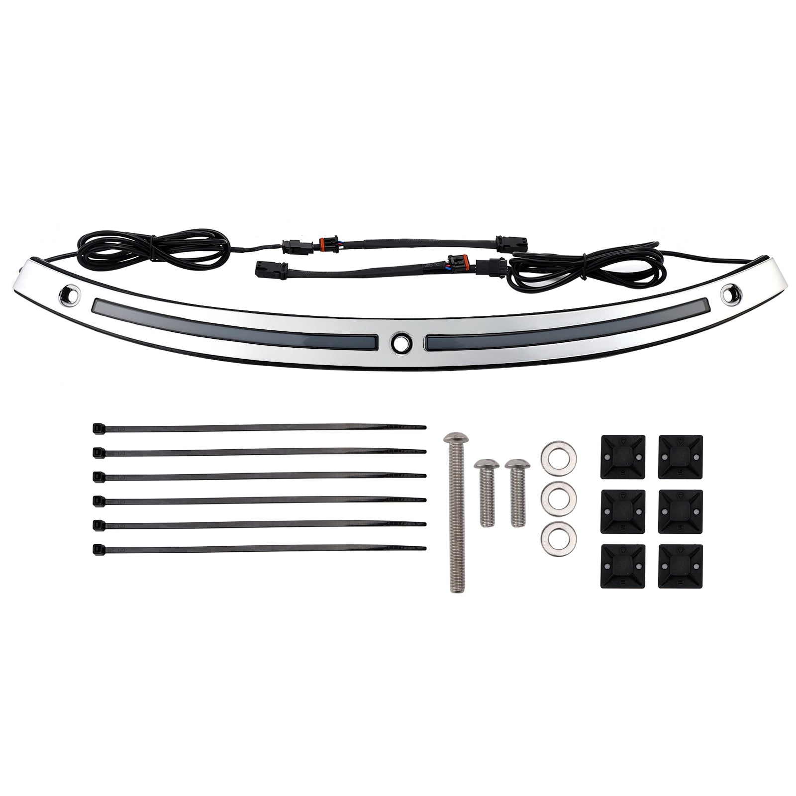 Garniture de pare-brise avec clignotants à LED pour Touring Electra Glide Street Glide Ultra Limited 2014+