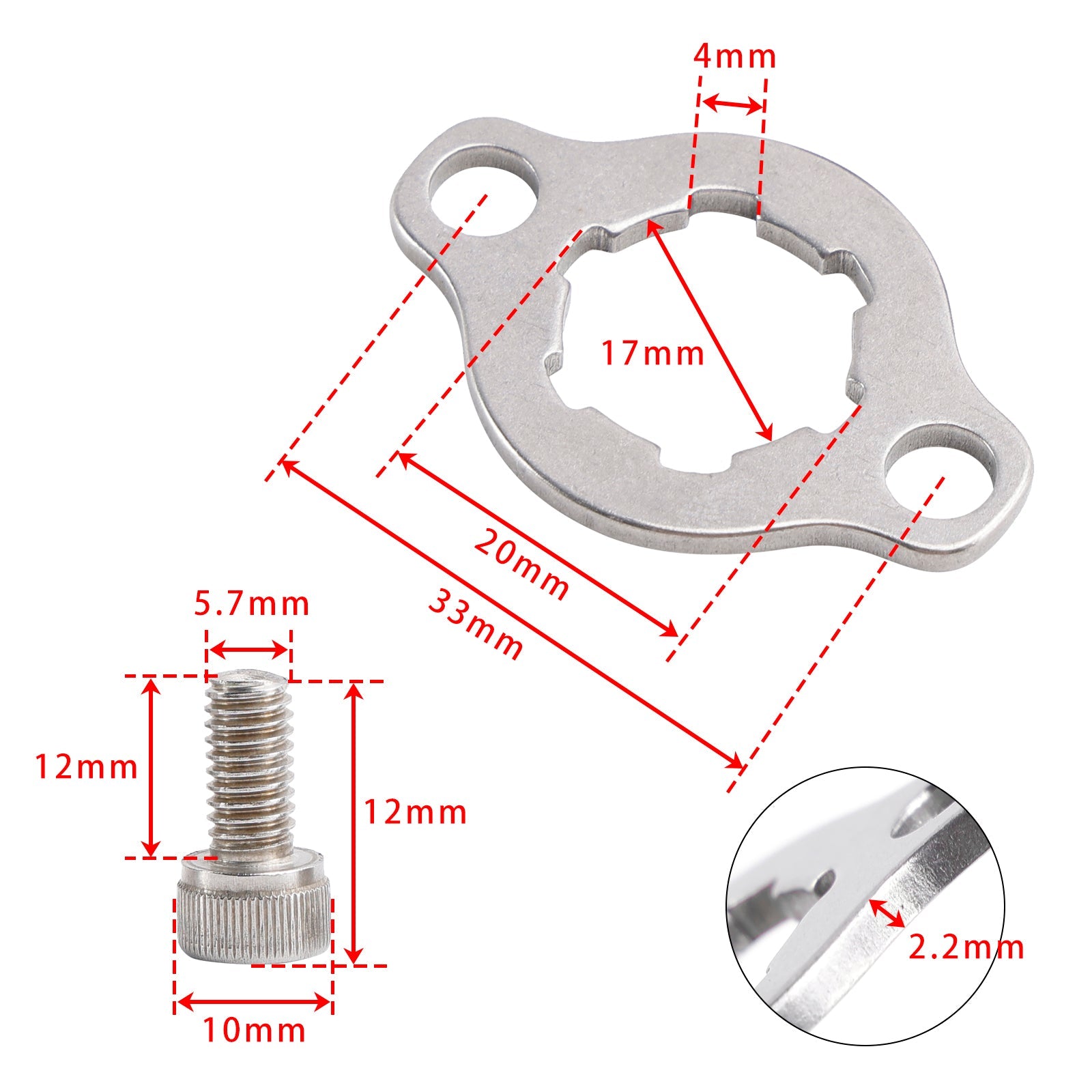 Etupäällikkötuki Yamaha Blaster YFS200 88-07: n kiinnityssarjalla