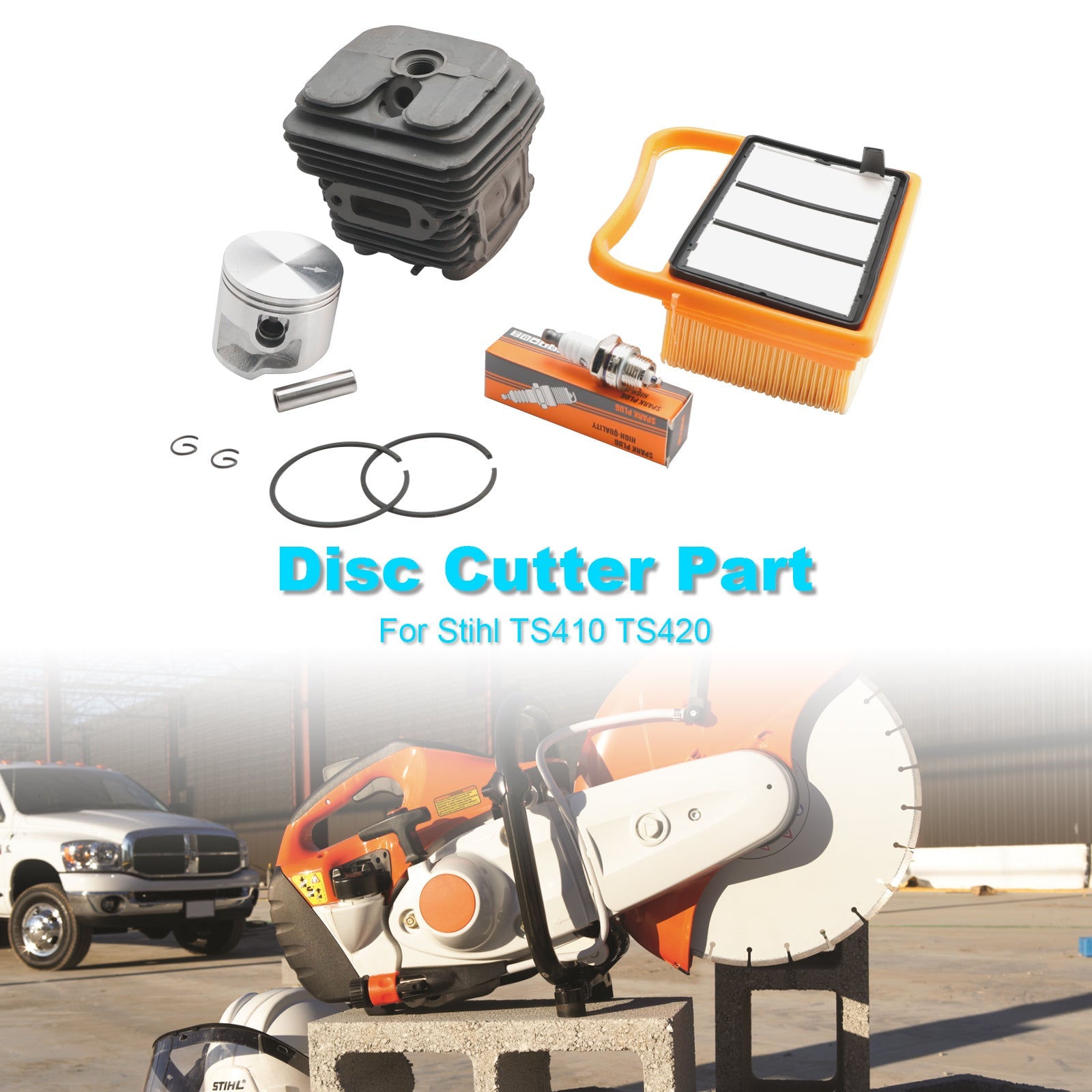 STIHL TS410 TS420 Cilinderski komplet z zračnim filtrom 4238 020 1202