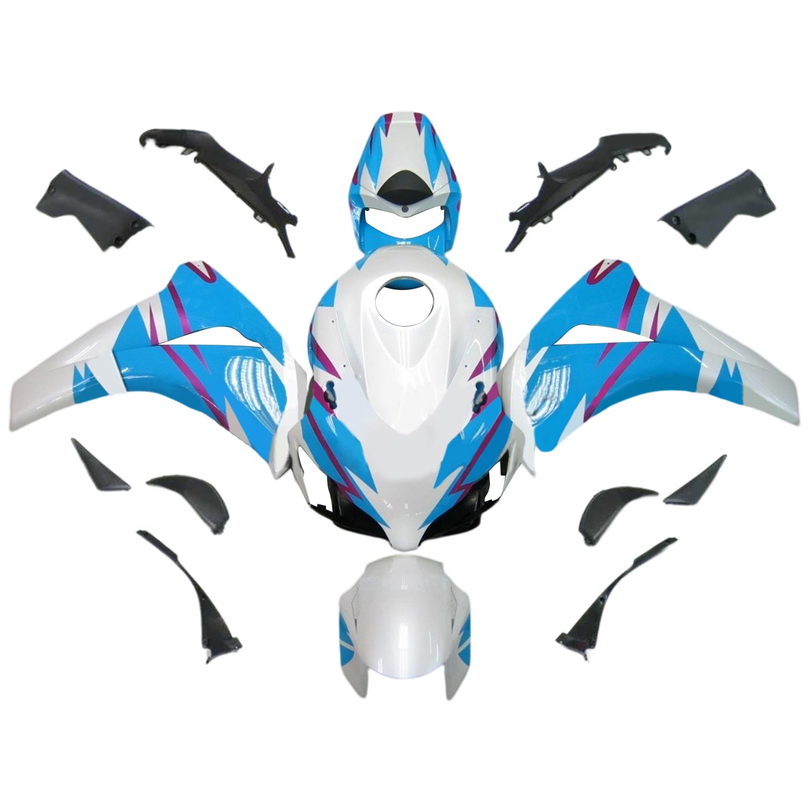 Kit de carénage injecté en plastique ABS pour Honda CBR1000RR 2008-2011