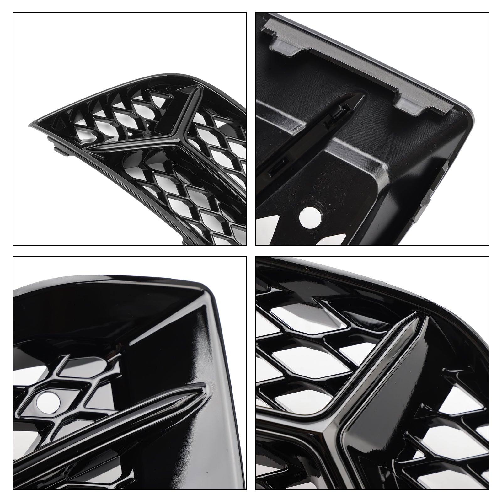 Garniture de cadre de lampe de couverture de phare antibrouillard de calandre de pare-chocs avant d'Audi A3 2017-2020