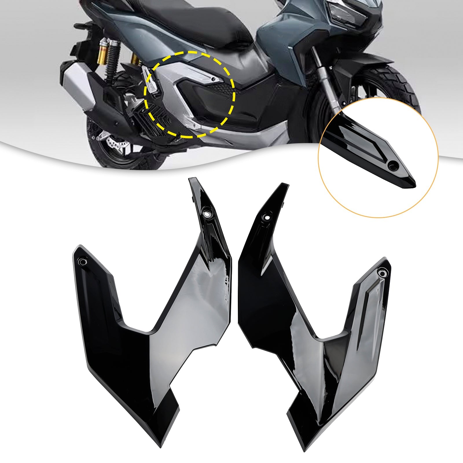 Honda Adv 160 2023-2024: n sivuttaiskehyksen suojaa koskeva suojaus