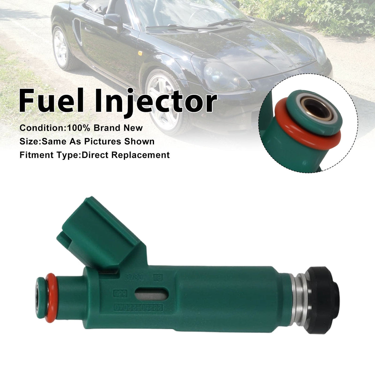 1 inyector de combustible para Toyota Celica 2000-2005 y Corolla 2000-2004 (ref. 23250-22040)
