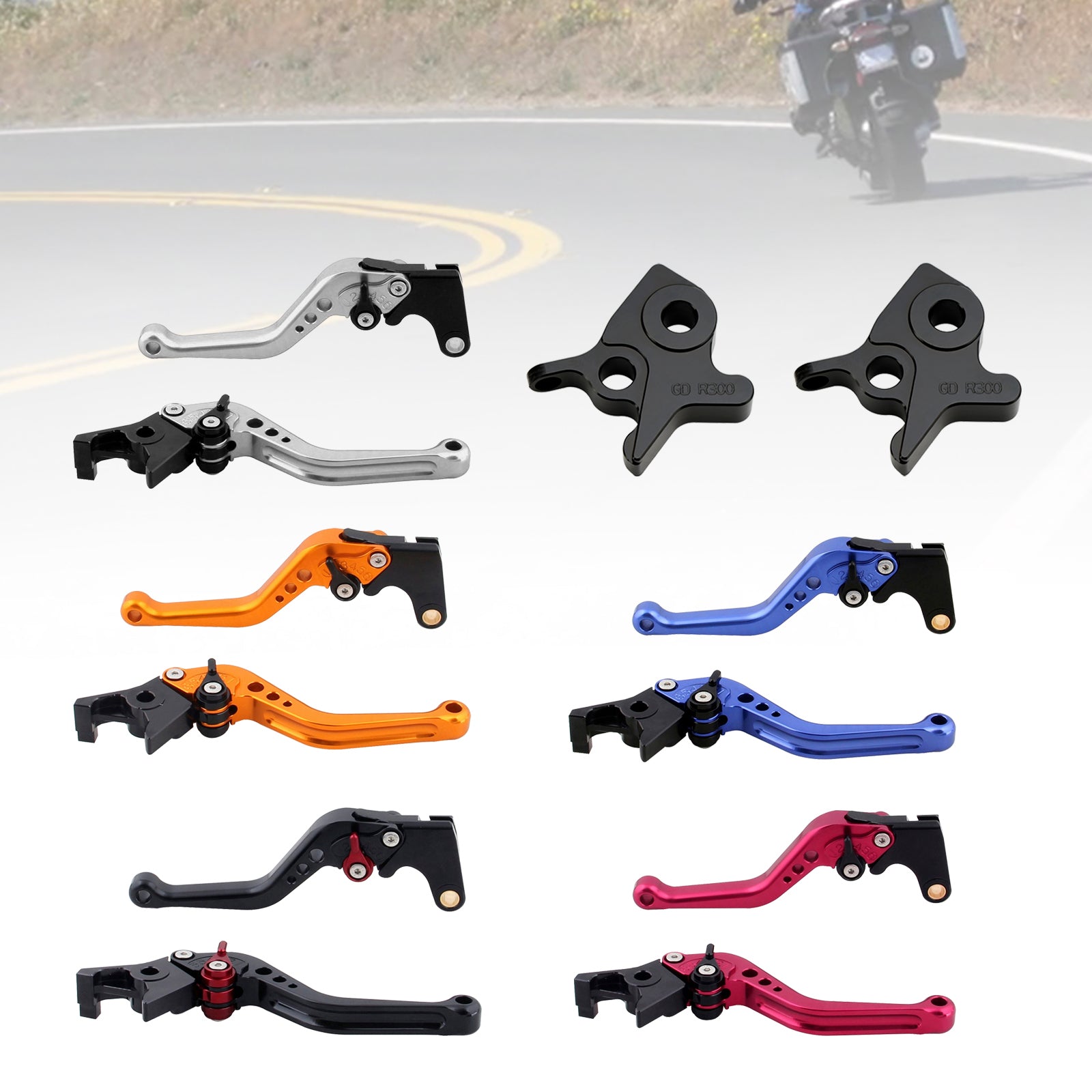 Palanca de freno y embrague corta para Kymco AK550 2017-2022