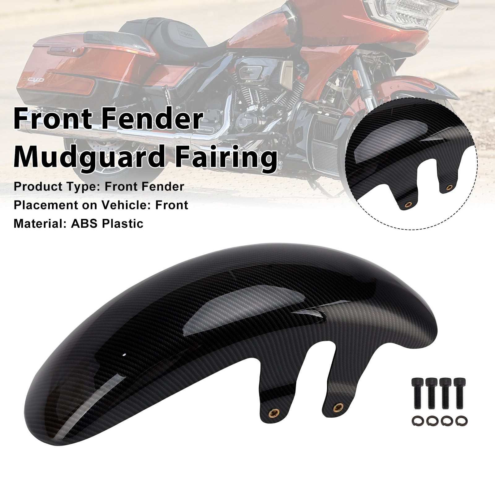 Carénage de garde-boue avant Touring CVO Road Glide / Street Glide 2023-2025