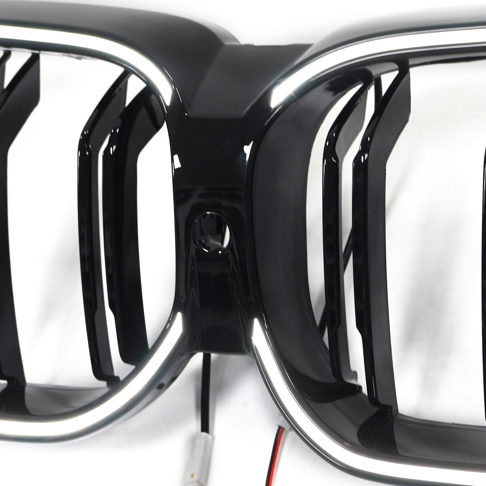 Grille de calandre avant noire à double lamelles pour BMW Série 6 G32 2020-2025