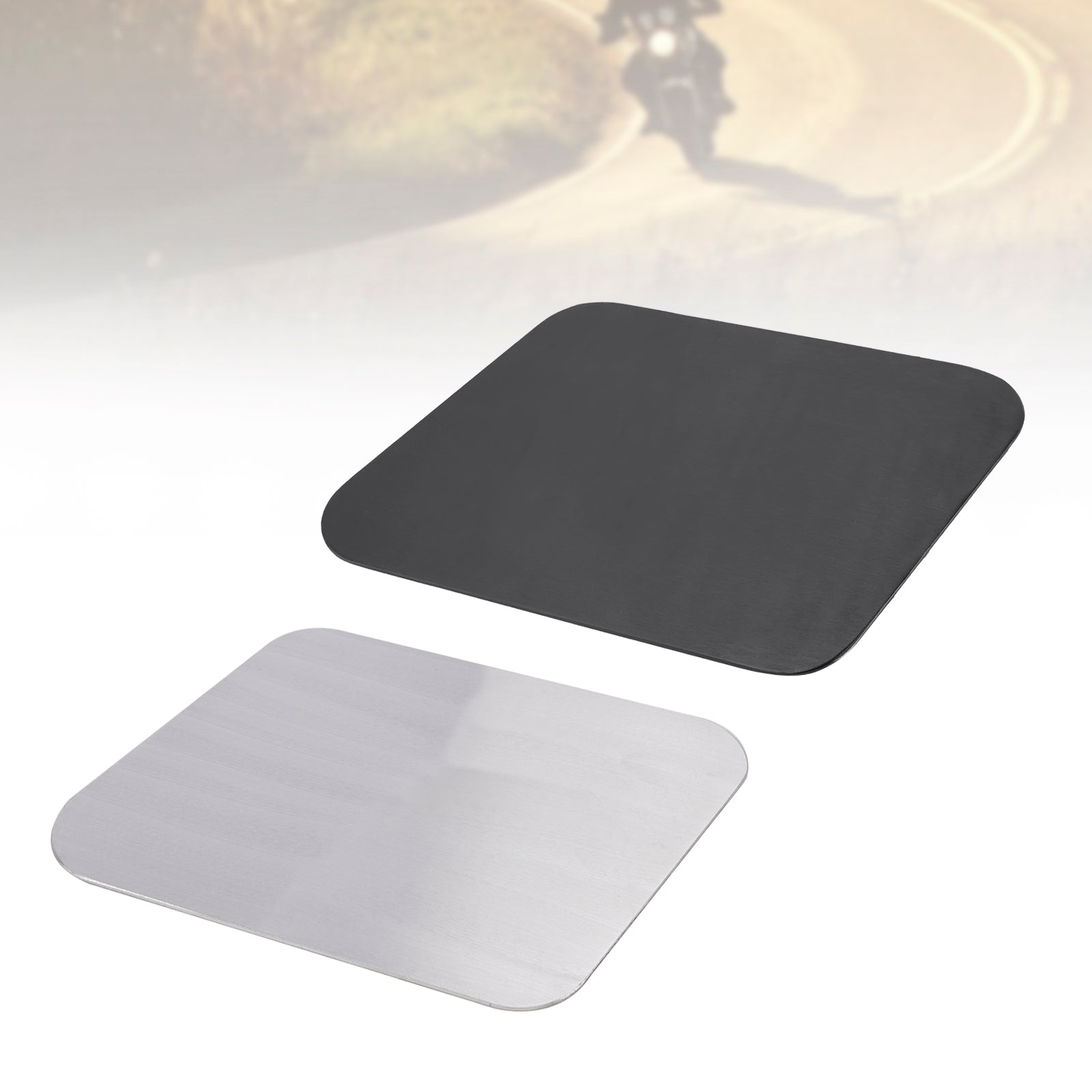 Plaque d'immatriculation vierge en alliage d'aluminium parallélogramme à monter soi-même, ajustement universel pour moto