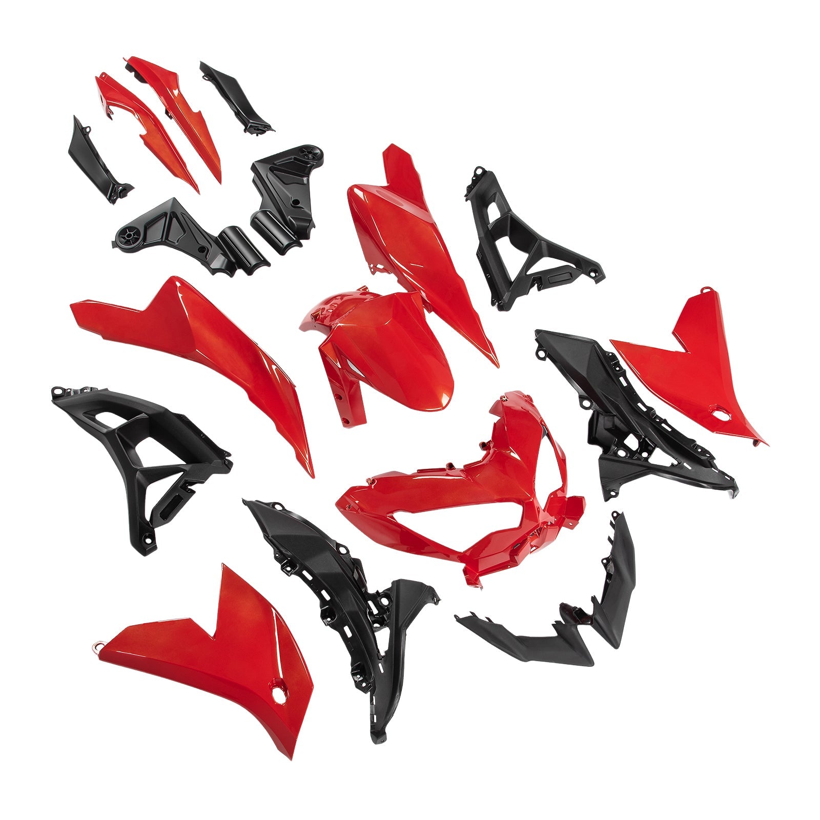 Zestaw owiewki nadwozia z wtryskiwanym ABS dla Kawasaki VERSYS 650 KLE 2022-2024 01 #