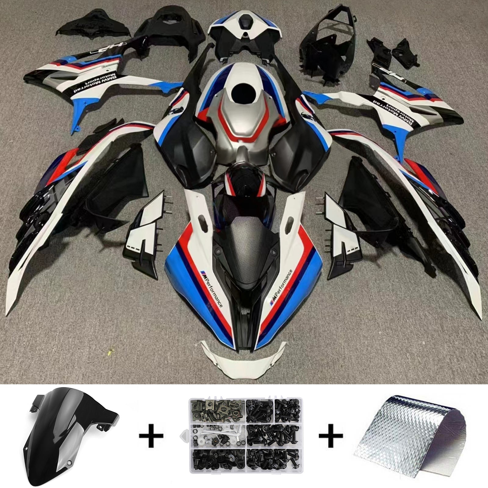 Kit de carénage d'injection pour BMW S1000RR 2023-2024 Carrosserie Plastique ABS