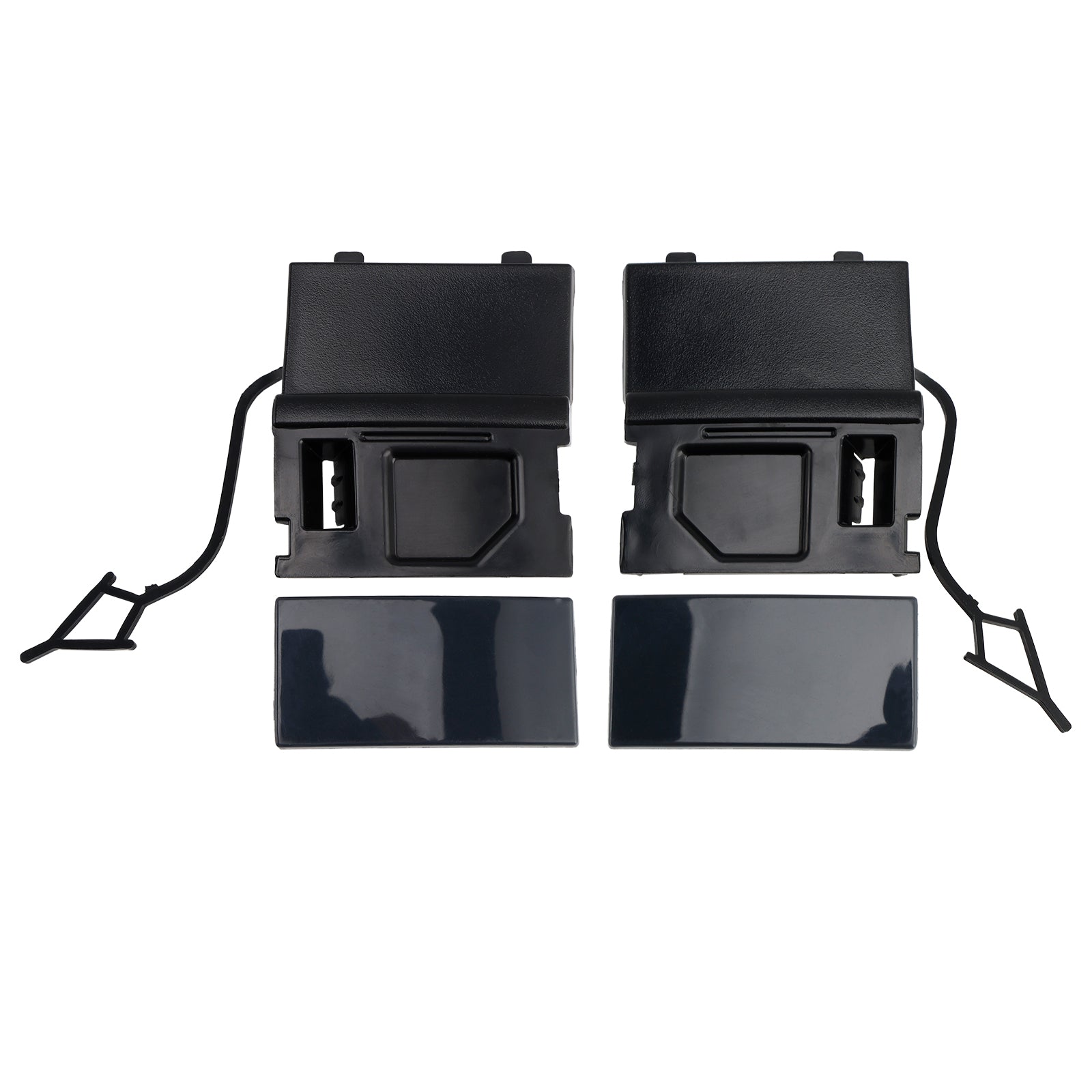 Par pokrovov za ušesce za vlečno kljuko sprednjega odbijača avtomobila za VW Touarge 2014-2018