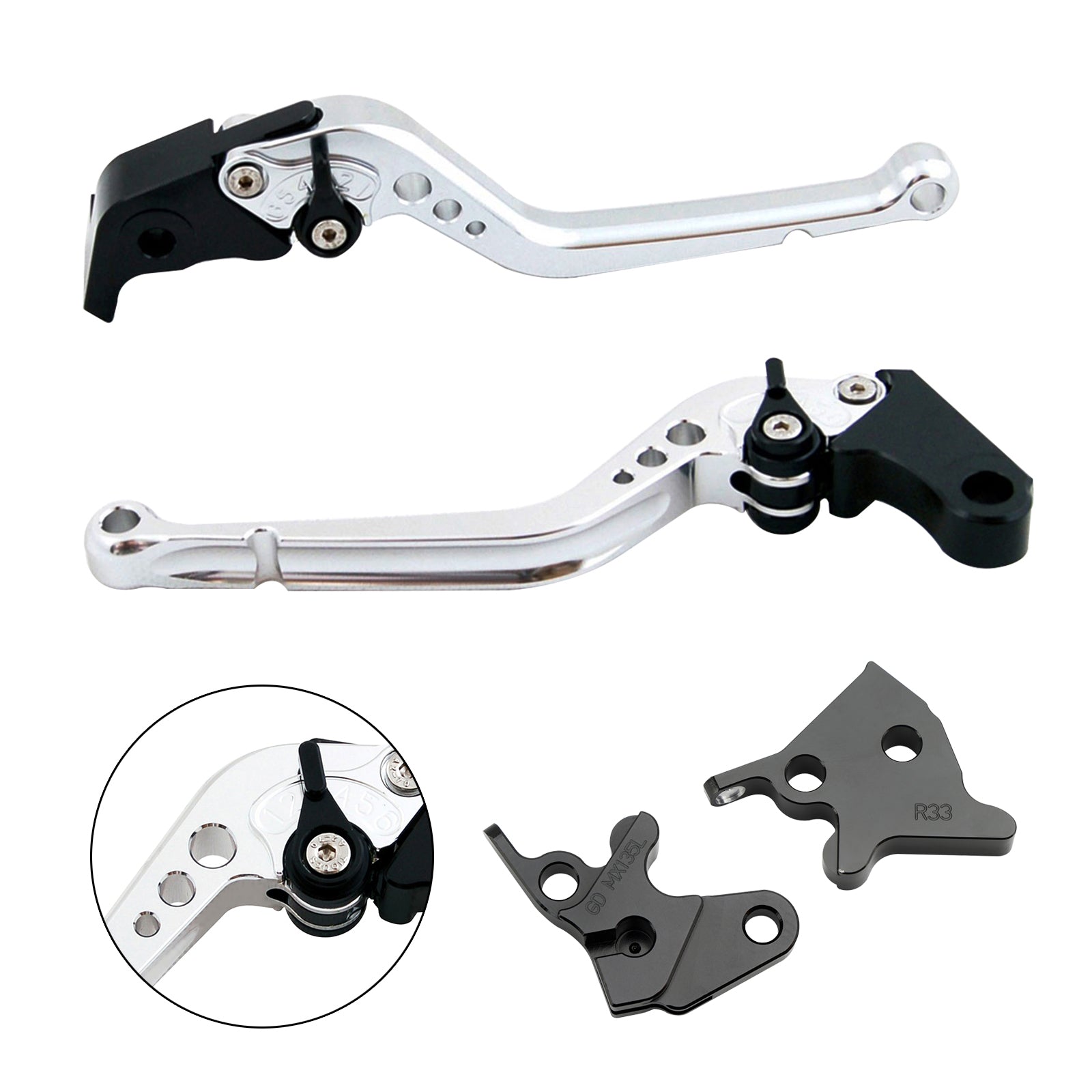 Dolga ročica zavore in sklopke za Yamaha YBR125 2005–2014