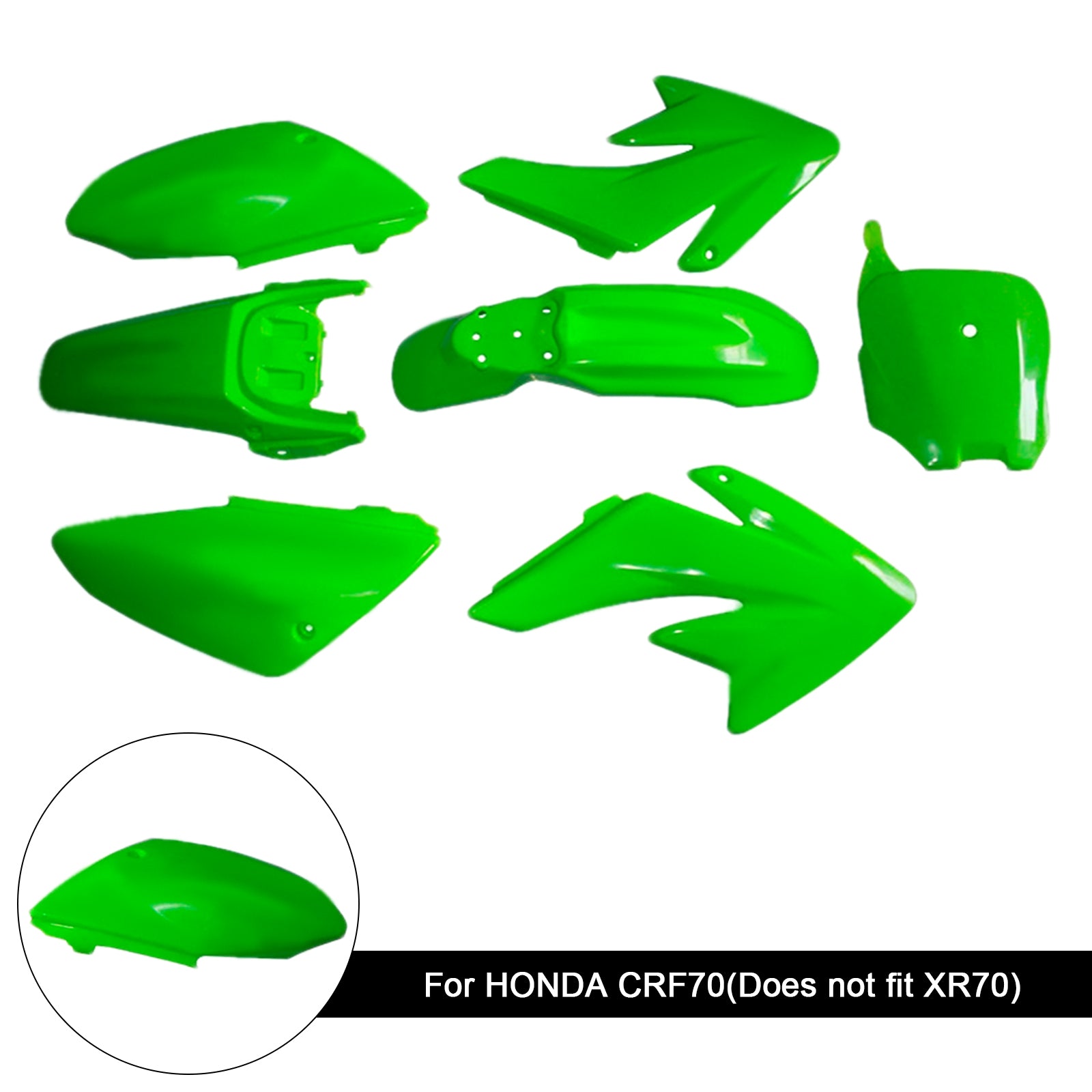 Kit carrosserie plastique et carénage garde-boue pour moto tout-terrain HONDA CRF70