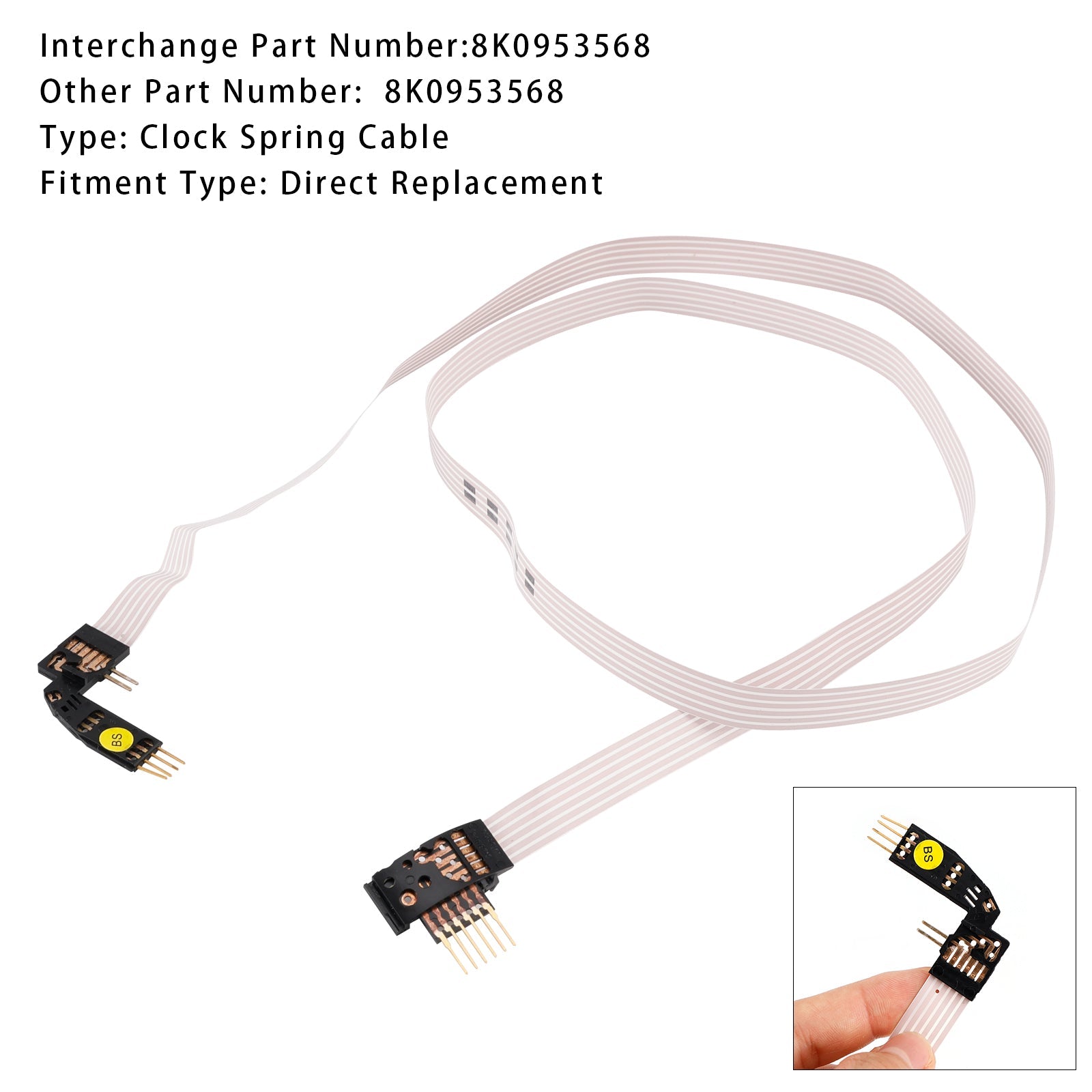 Trakasti kabel d'Zračna blazina FFC za Audi A5 Sportback (8TA) (2007/07-2017/01) 8K0953568A BCDEFGHMJKLMNPQ