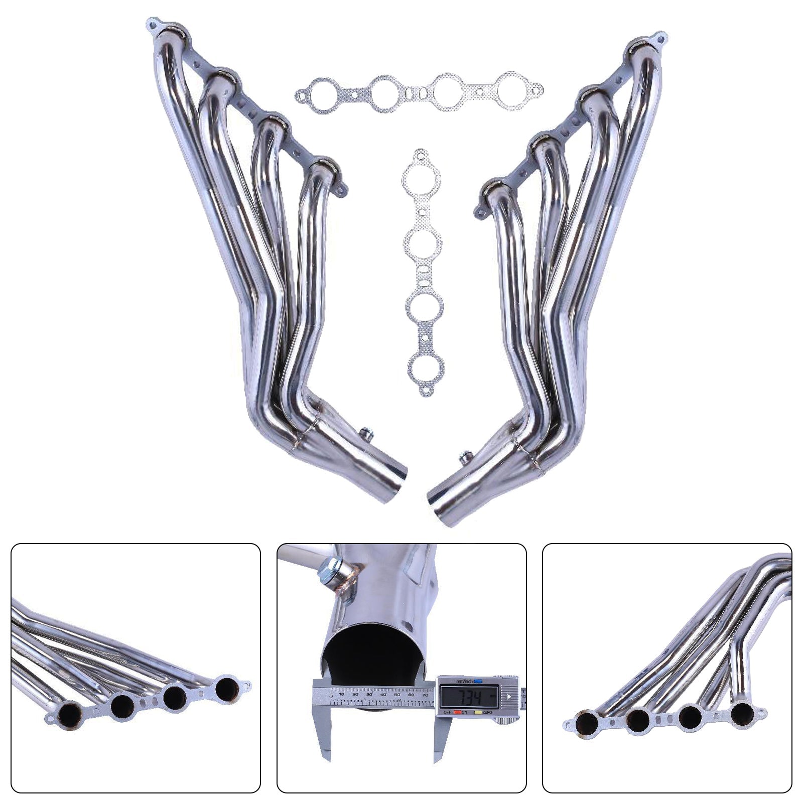 Kolekcjoner&Układ wydechowy LS2 LS3 do Chevroleta C10 LS LS1 LS6, rura długa 1-7/8