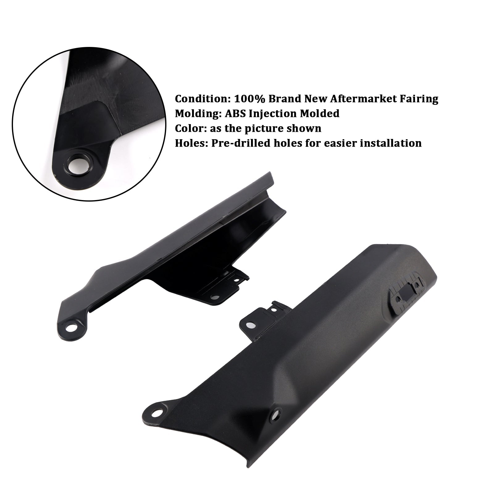 Careta di protezione del pannello di fango anteriore laterale per Yamaha Tenere 700 2019-2024