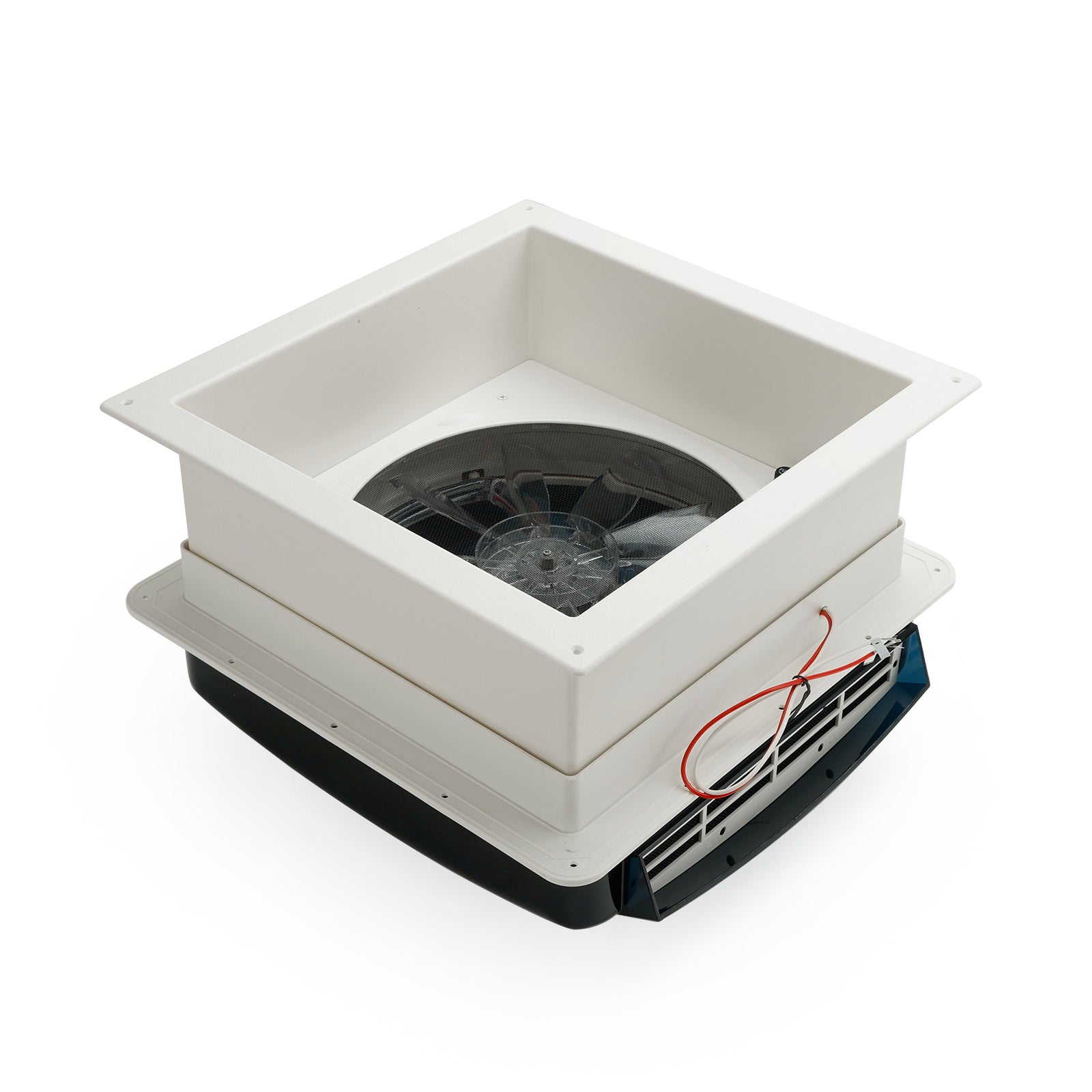 Ventilatore da tetto per roulotte da 14 pollici con lucernario e telecomando 12V, 10 velocità