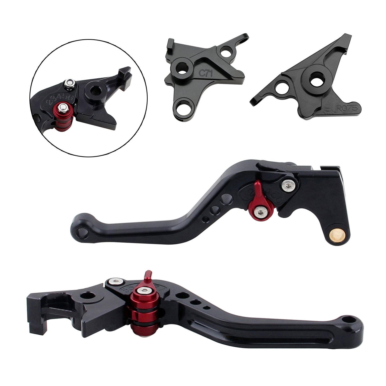 Levier de frein et d'embrayage court pour BMW R NINE T / PURE / RACER 2017-2023