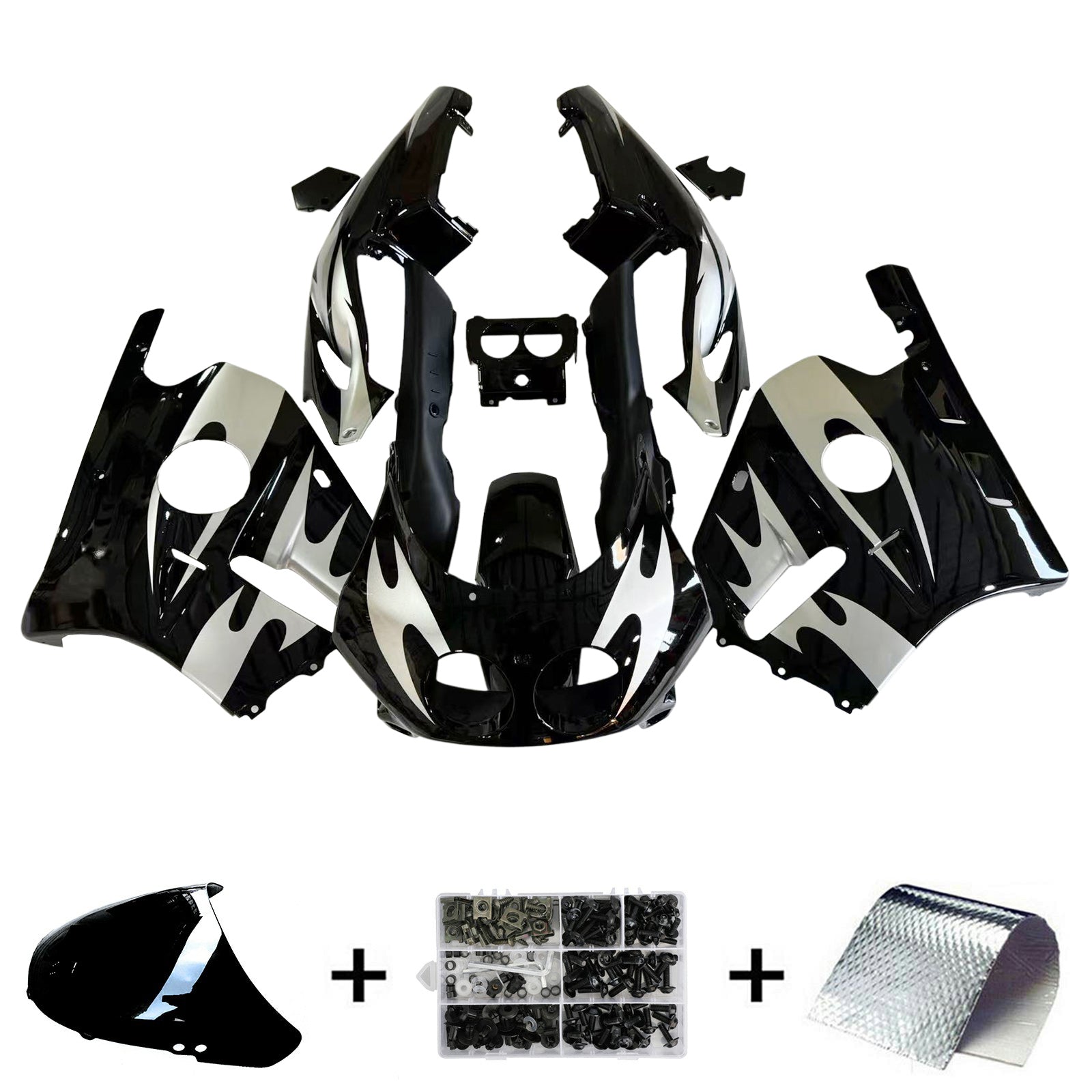 Kit de carénage injecté en plastique ABS pour Honda CBR250RR MC22 1990-1998