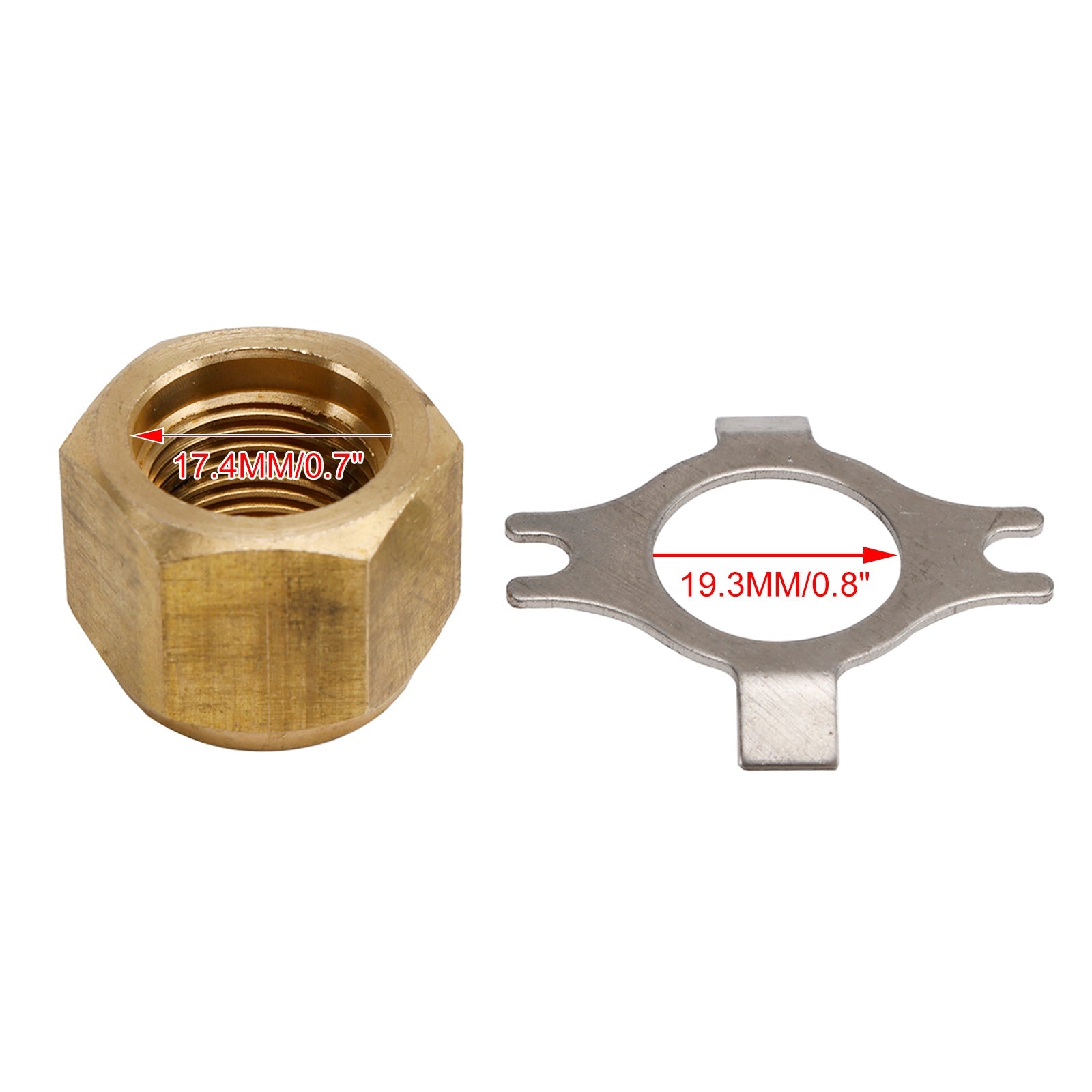 Écrou d'hélice Mercury Mercruiser avec plaque de verrouillage pour référence 11-8M0056234