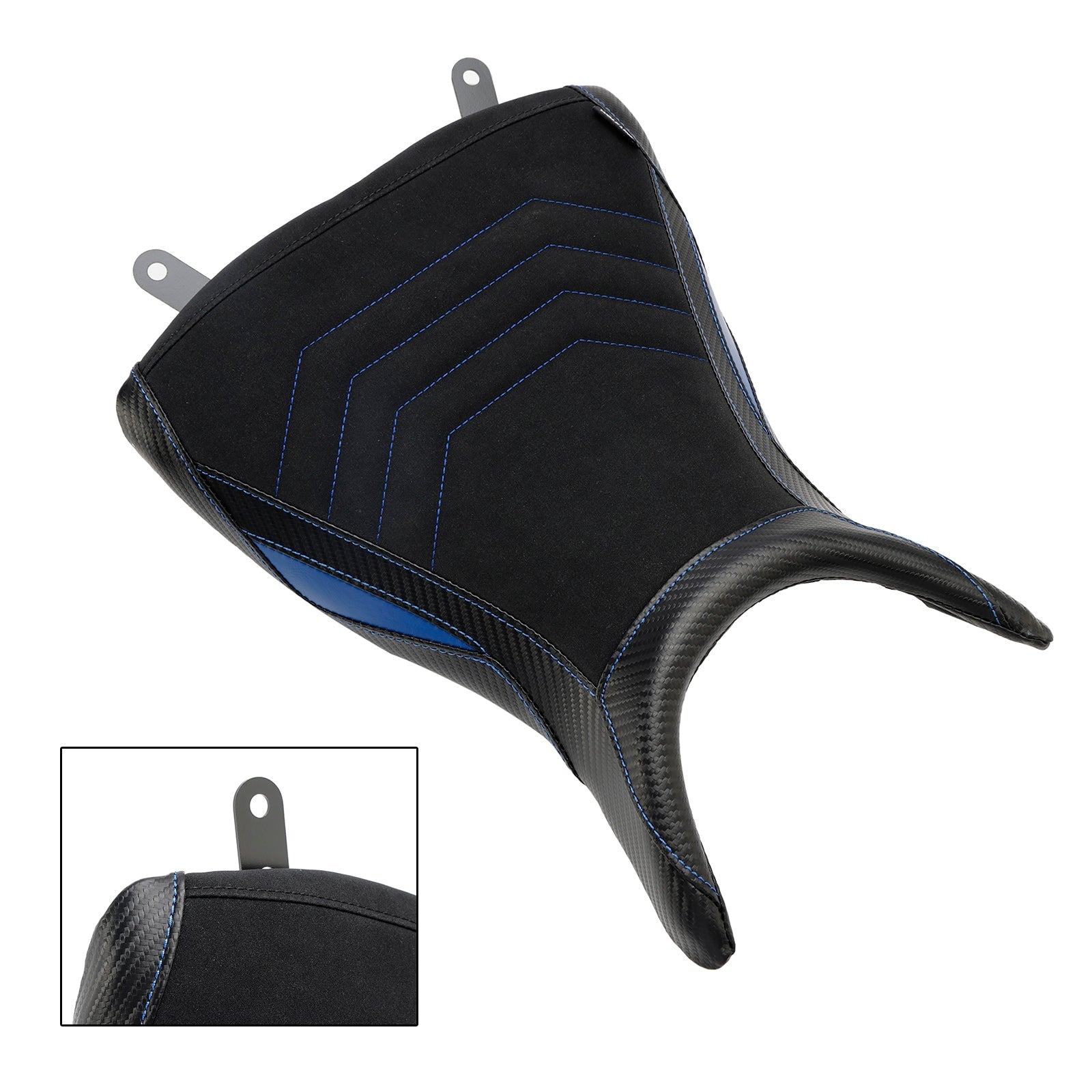 Cuscino del quartier generale prima del raider in poliuretano blu per Yamaha MT-03 YZF-R3 2015-2023