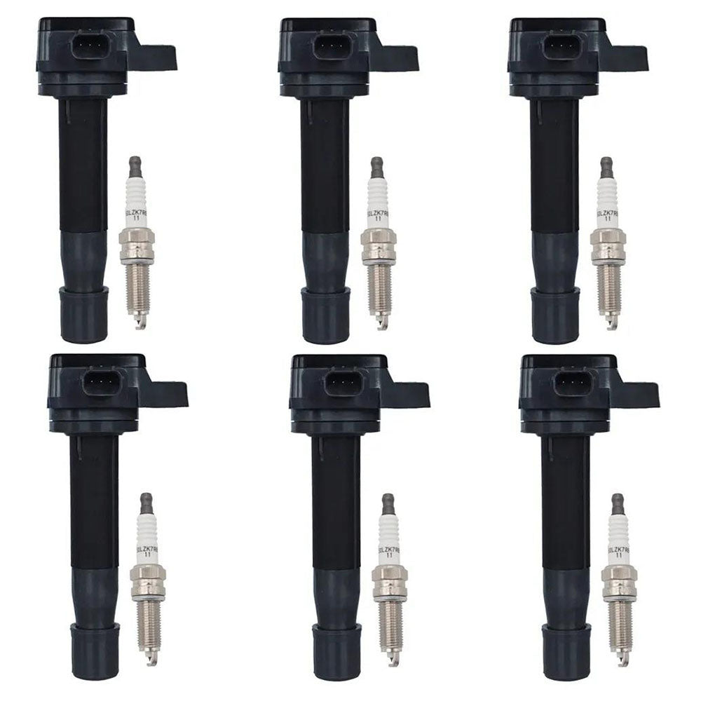 6 sztuk 2009-2014 Acura TL V6 3.7L cewka zapłonowa + świeca zapłonowa UF603 5C1681