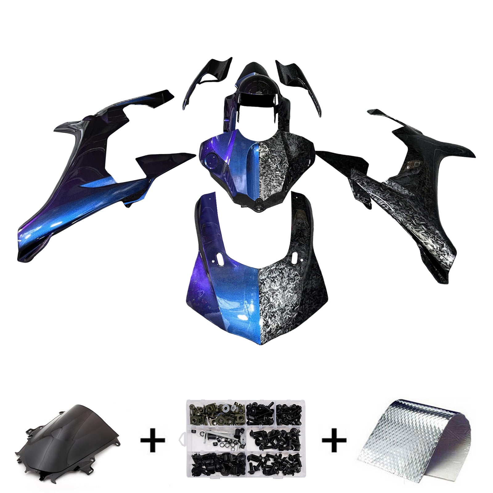 Kit carenatura iniettata in plastica ABS per Yamaha YZFR1 YZF-R1 2015-2019