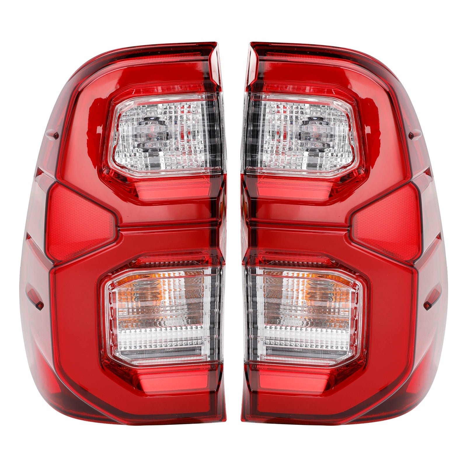 Un par de luces traseras con la parte trasera derecha e izquierda para Toyota Hilux Revo Rocco 2015-2021