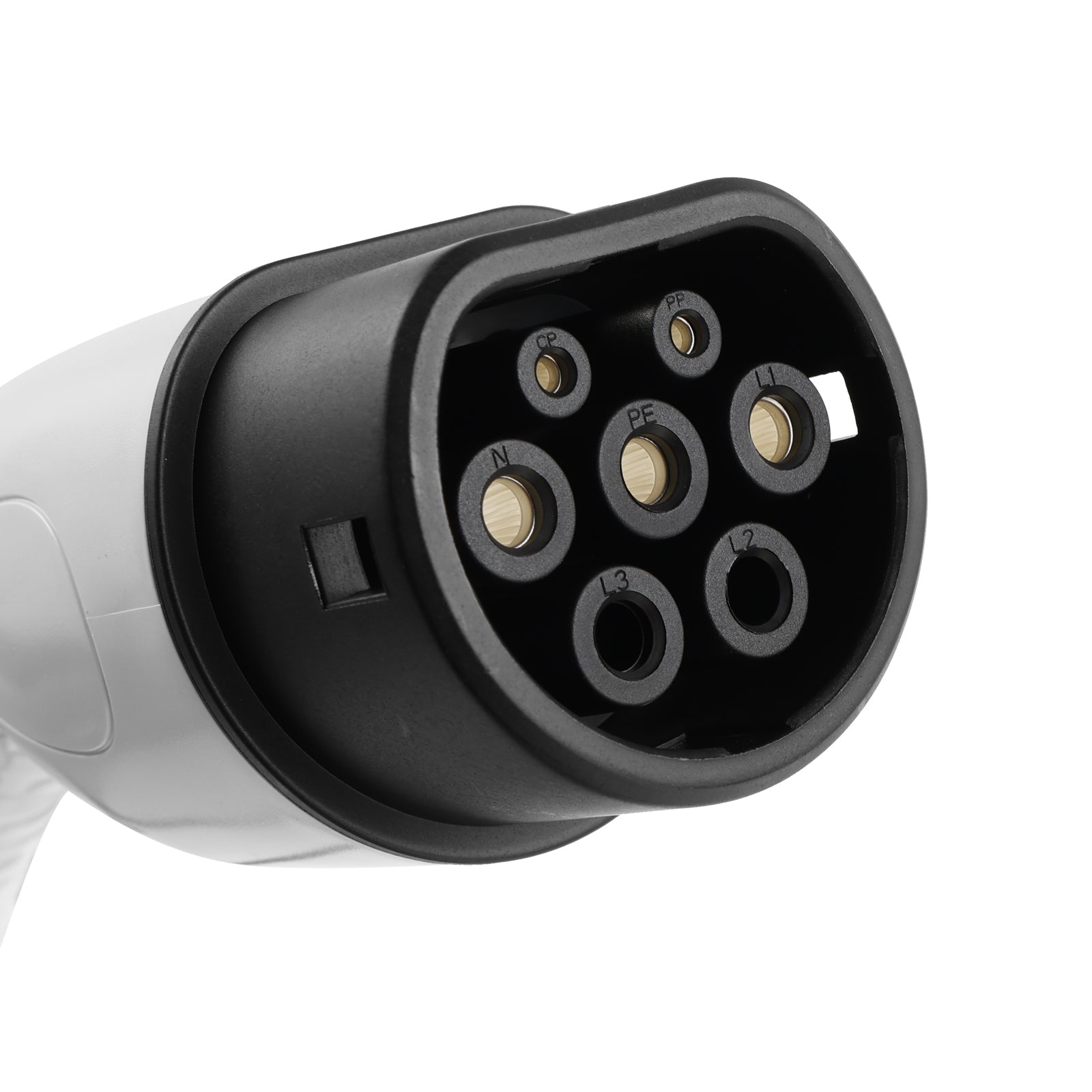 Type 2 draagbare EV-oplader, 10 meter kabel, 3-polige UK-stekker, 13 A verstelbaar