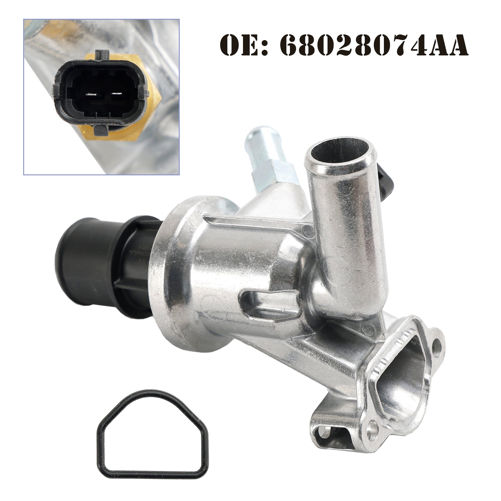 Conjunto de termostato turbodiésel Jeep Liberty (KK) 2.8CRD 2008-2009 68028074AA