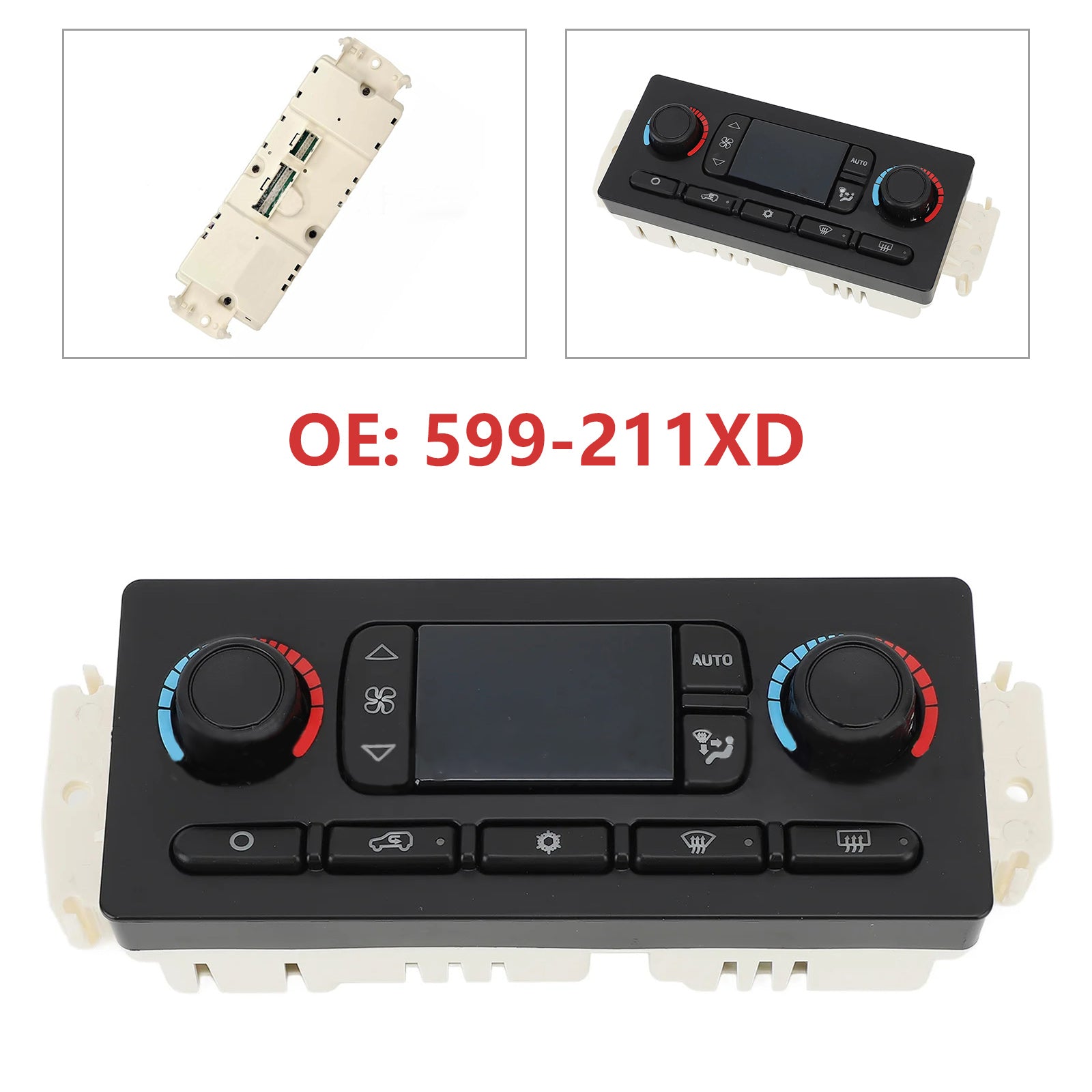 Panel del módulo de control de clima GMC Envoy XUV 2004-2005 599-211XD 10367041 10399657