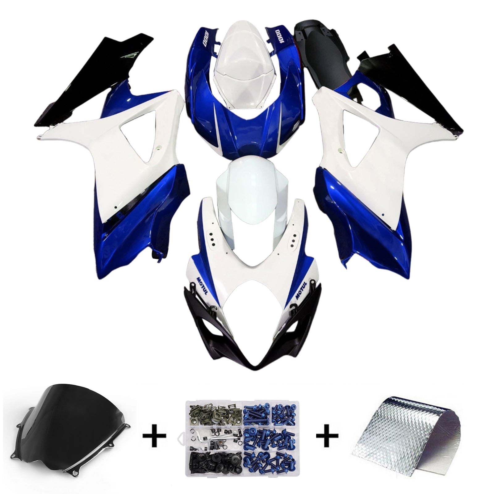 Kit di carenatura a iniezione, carrozzeria in plastica ABS per Suzuki GSXR1000 2007-2008 K7
