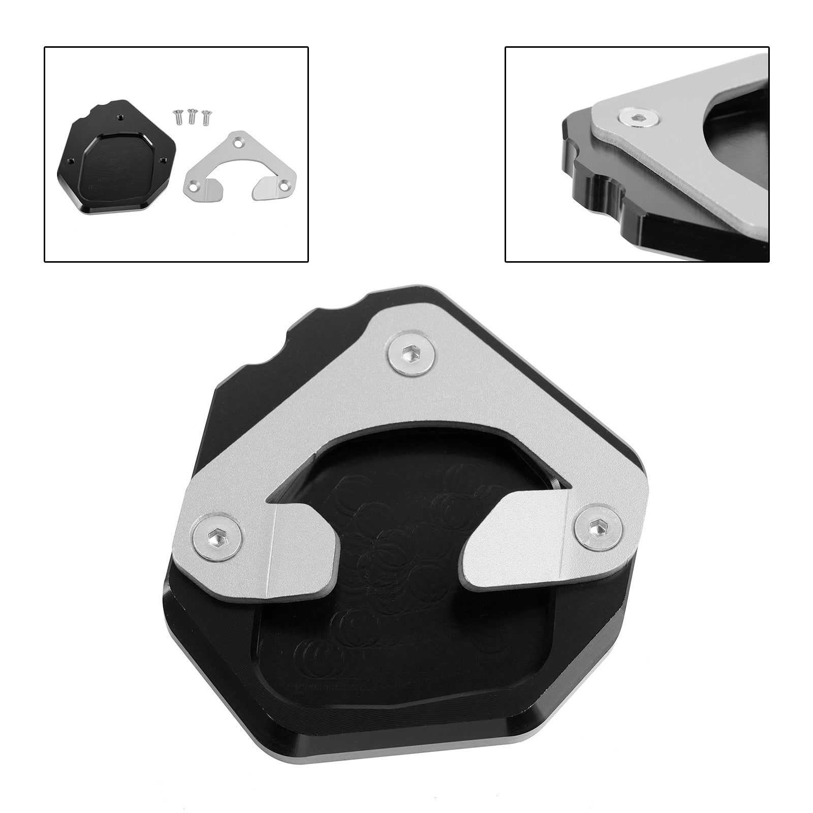 Support de plaque d'agrandissement de béquille Yamaha Tenere 700 2019-2023