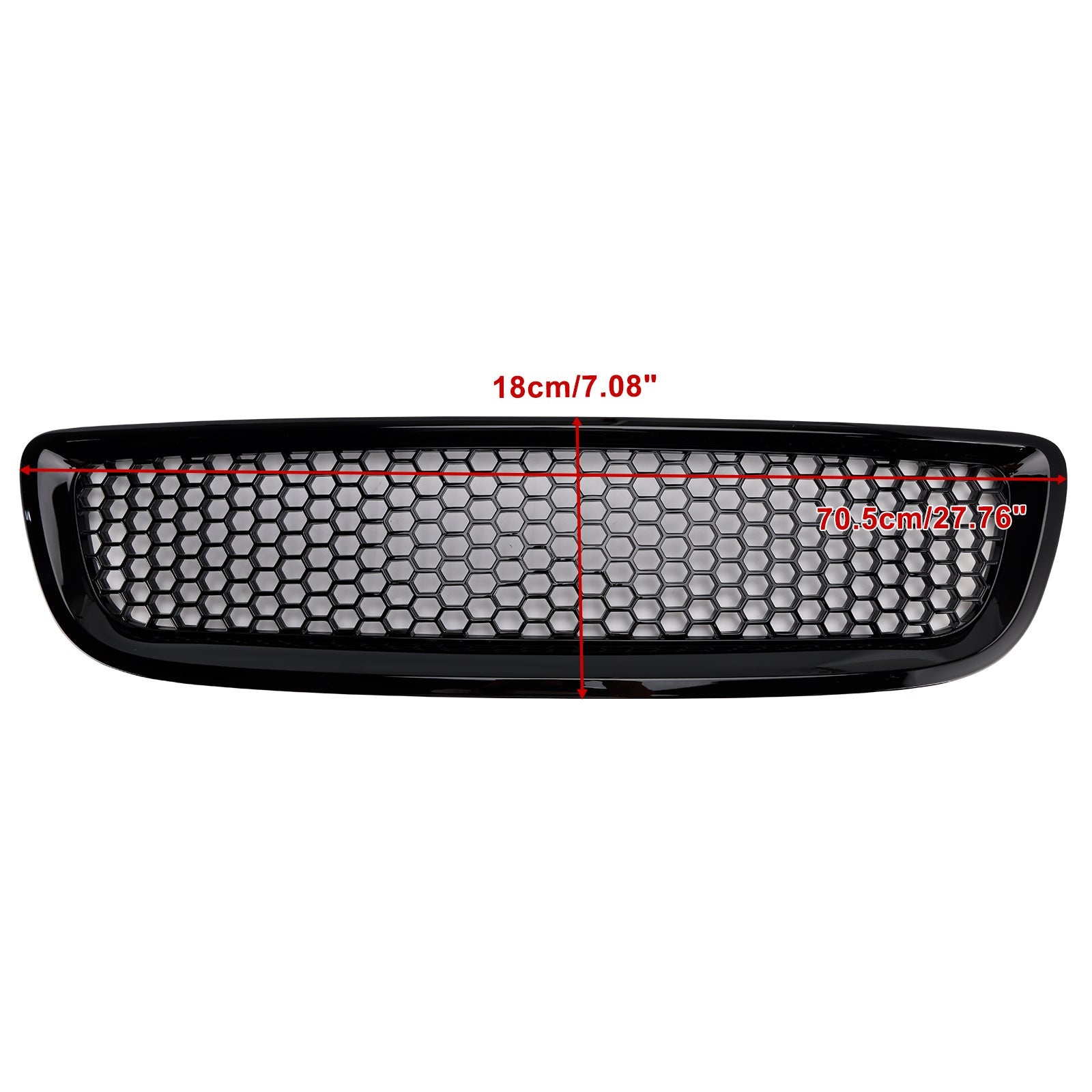 Grille de calandre en nid d'abeille pour pare-chocs avant noir brillant Volvo S40 V50 2008-2012