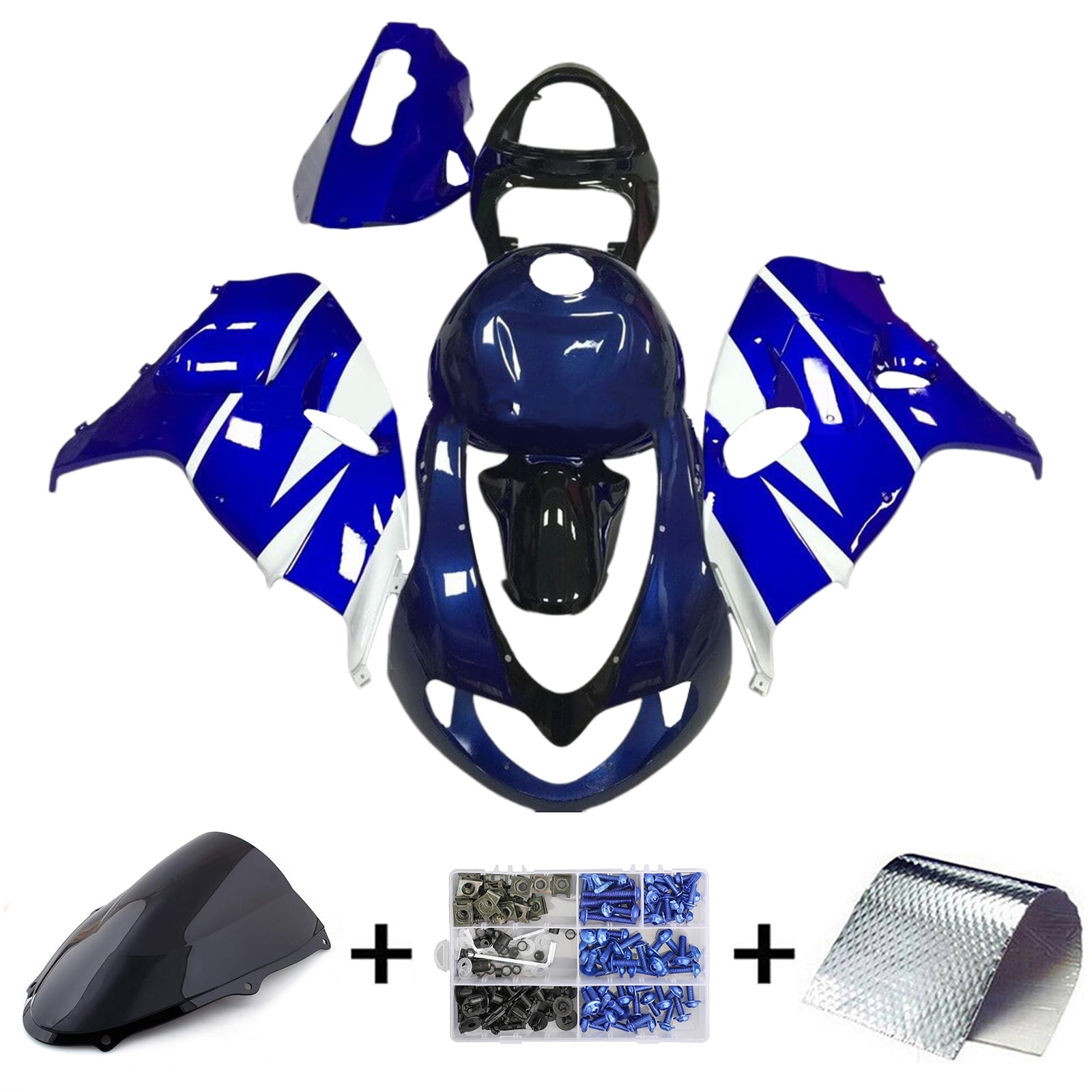 Kit carenatura iniezione carrozzeria in plastica ABS per Suzuki TL1000R 1998-2003
