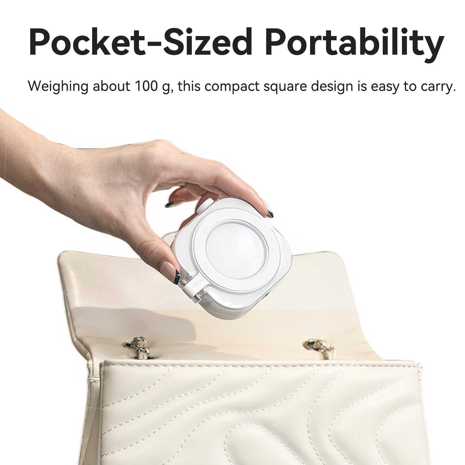 Mini lampada da scrivania desktop magnetica per telefono cellulare, colore semplice