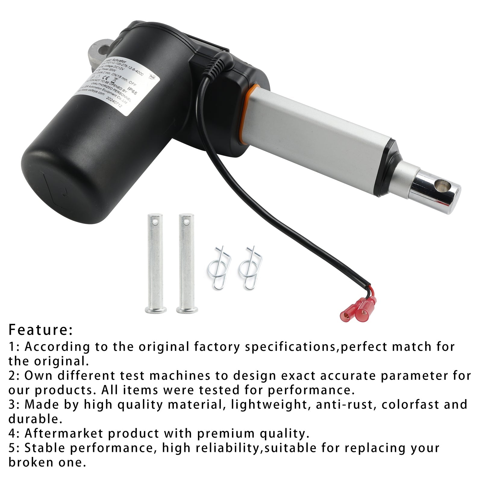 Actuador cableado solo para niveladora remolcada 384781