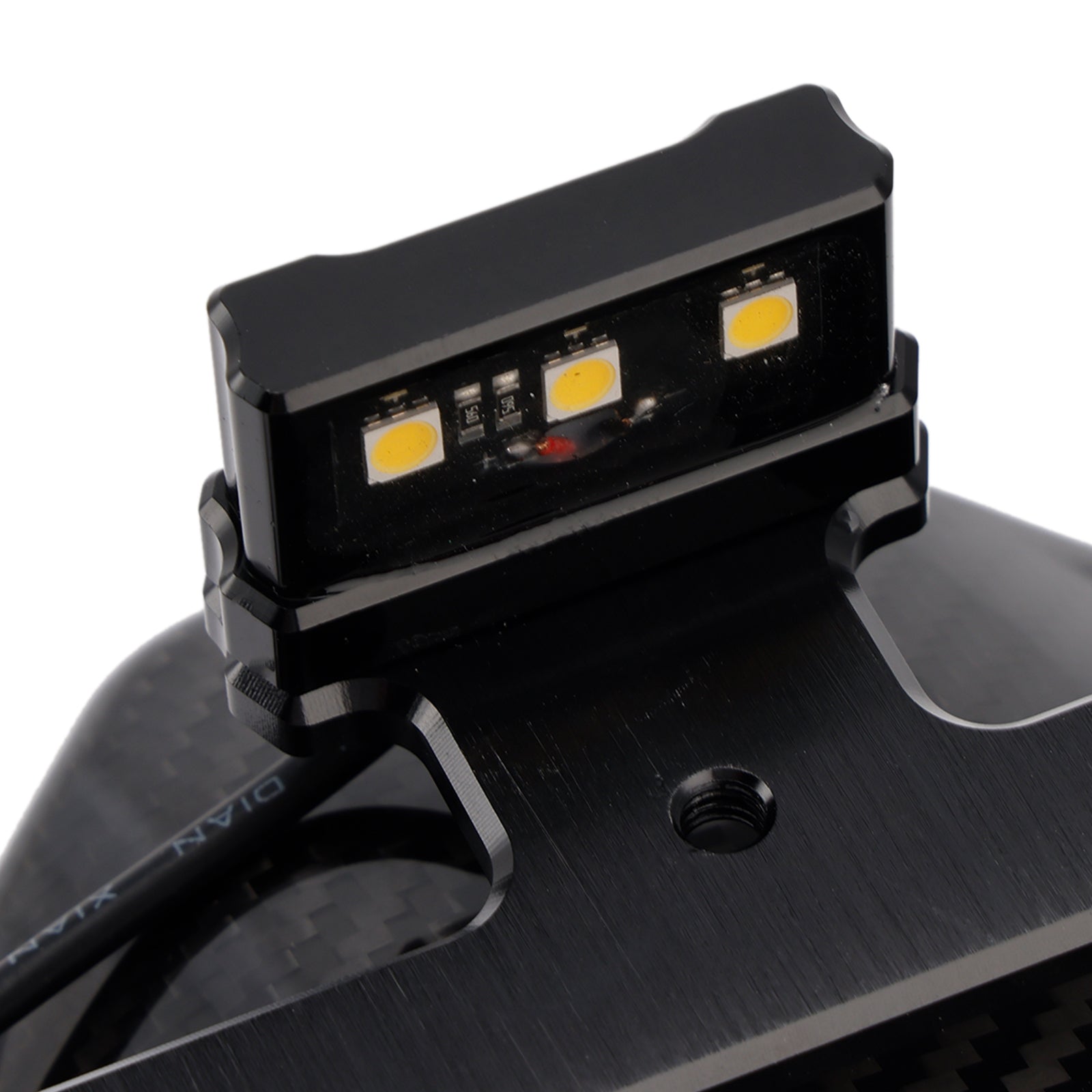 Support de garde-boue arrière en fibre de carbone véritable à LED pour Honda CBR650R 2024-2025