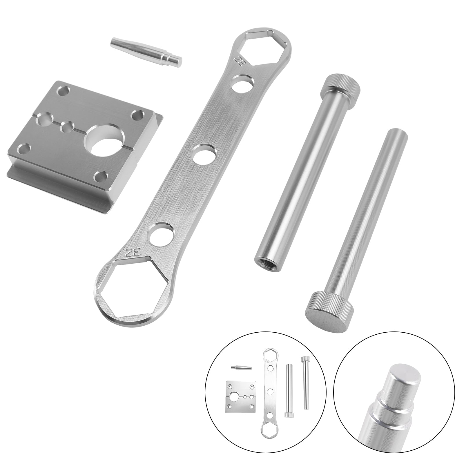 & 40 - Pour la reconstruction/l'étanchéité GRIP2 38 Kit d'outils d'entretien pour fourche FOX GRIP - compatible avec 36
