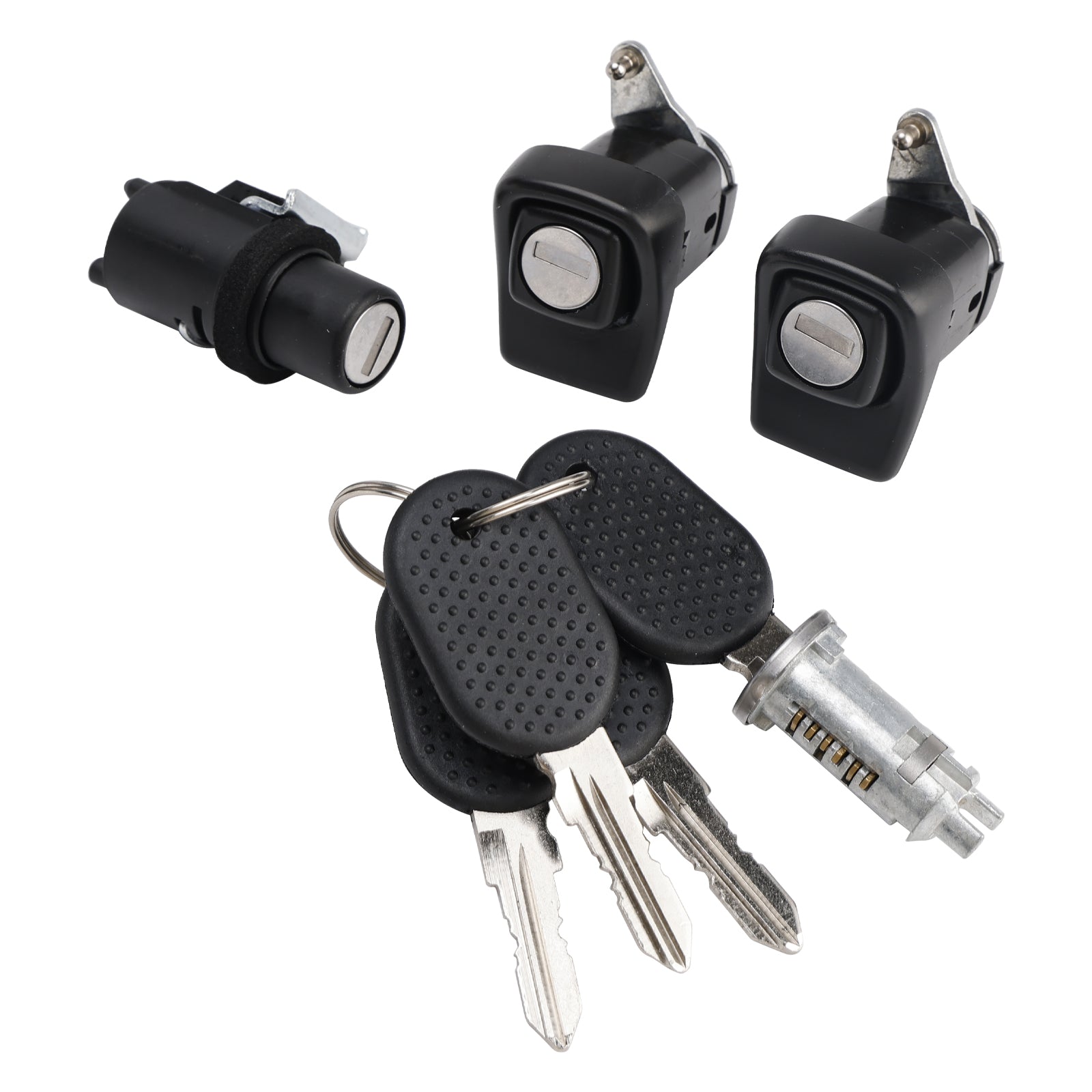 Komplet leve in desne ključavnice + pokrov + cilinder + 4 ključi za Fiat Panda 85/104